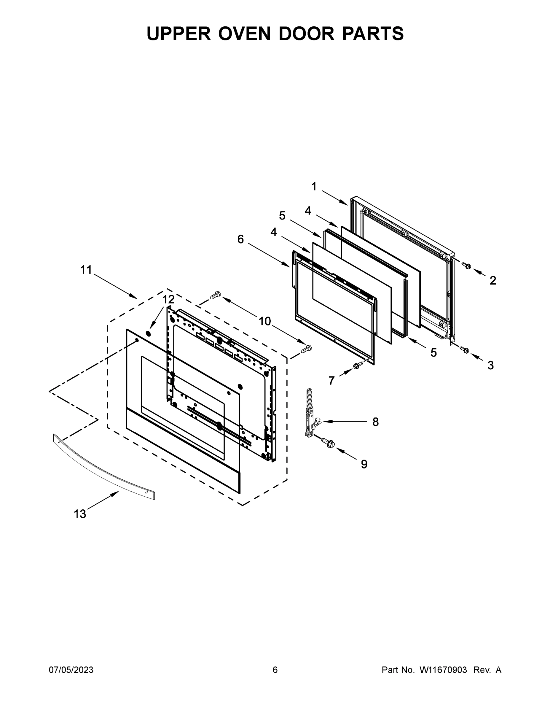 04 - UPPER OVEN DOOR PARTS