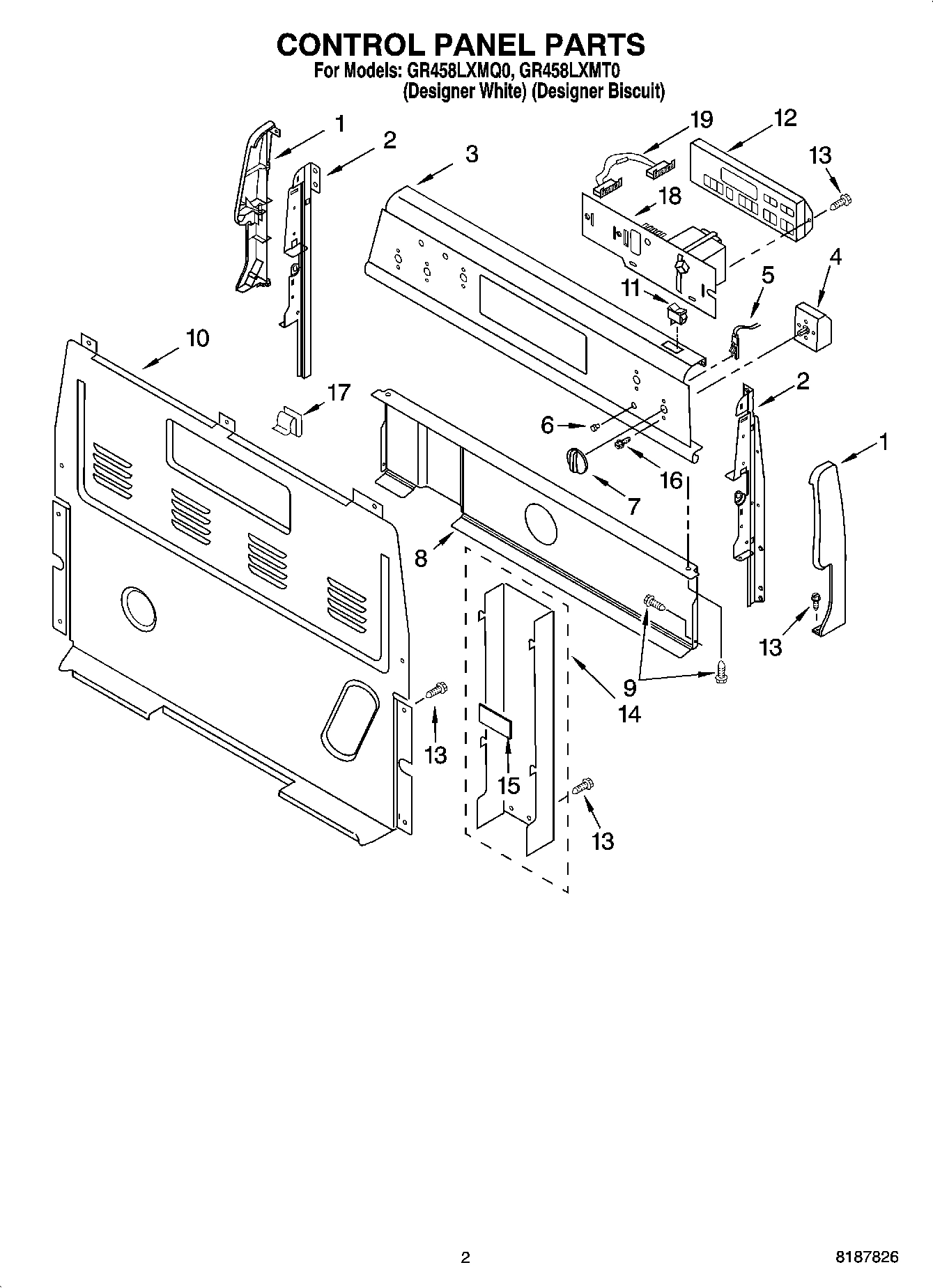 02 - CONTROL PANEL PARTS