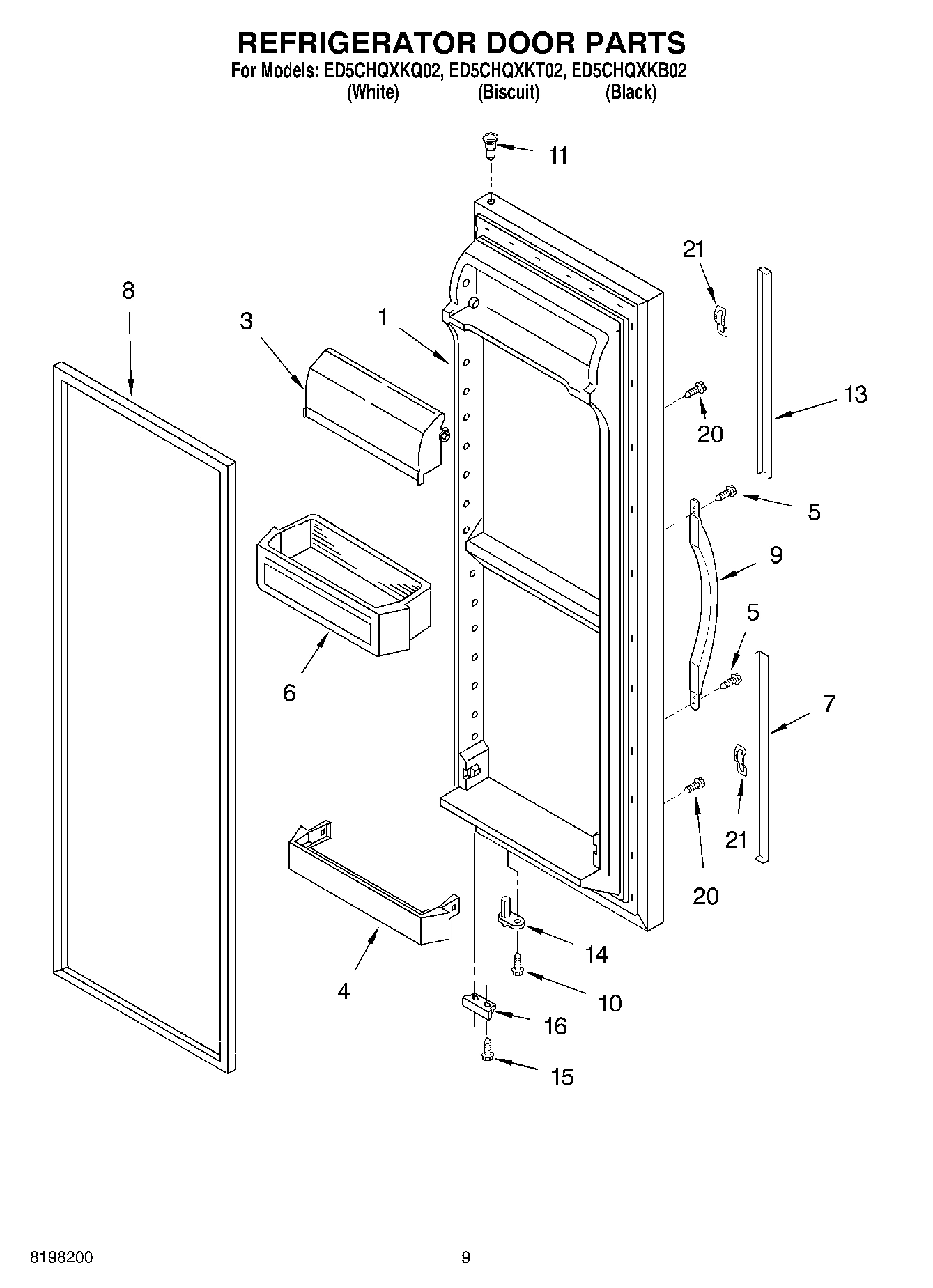 06 - REFRIGERATOR DOOR PARTS