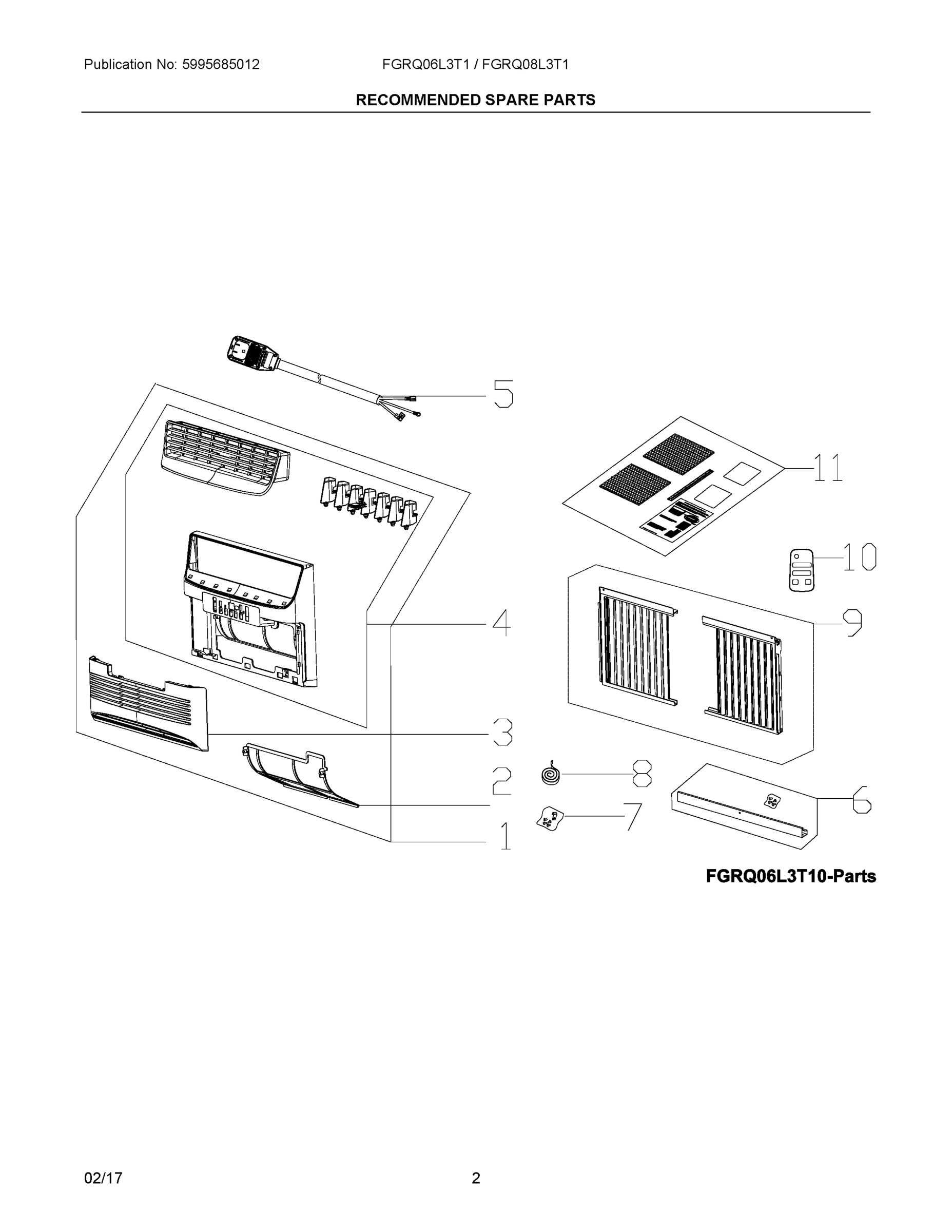 02 - RECOMMENDED SPARE PARTS