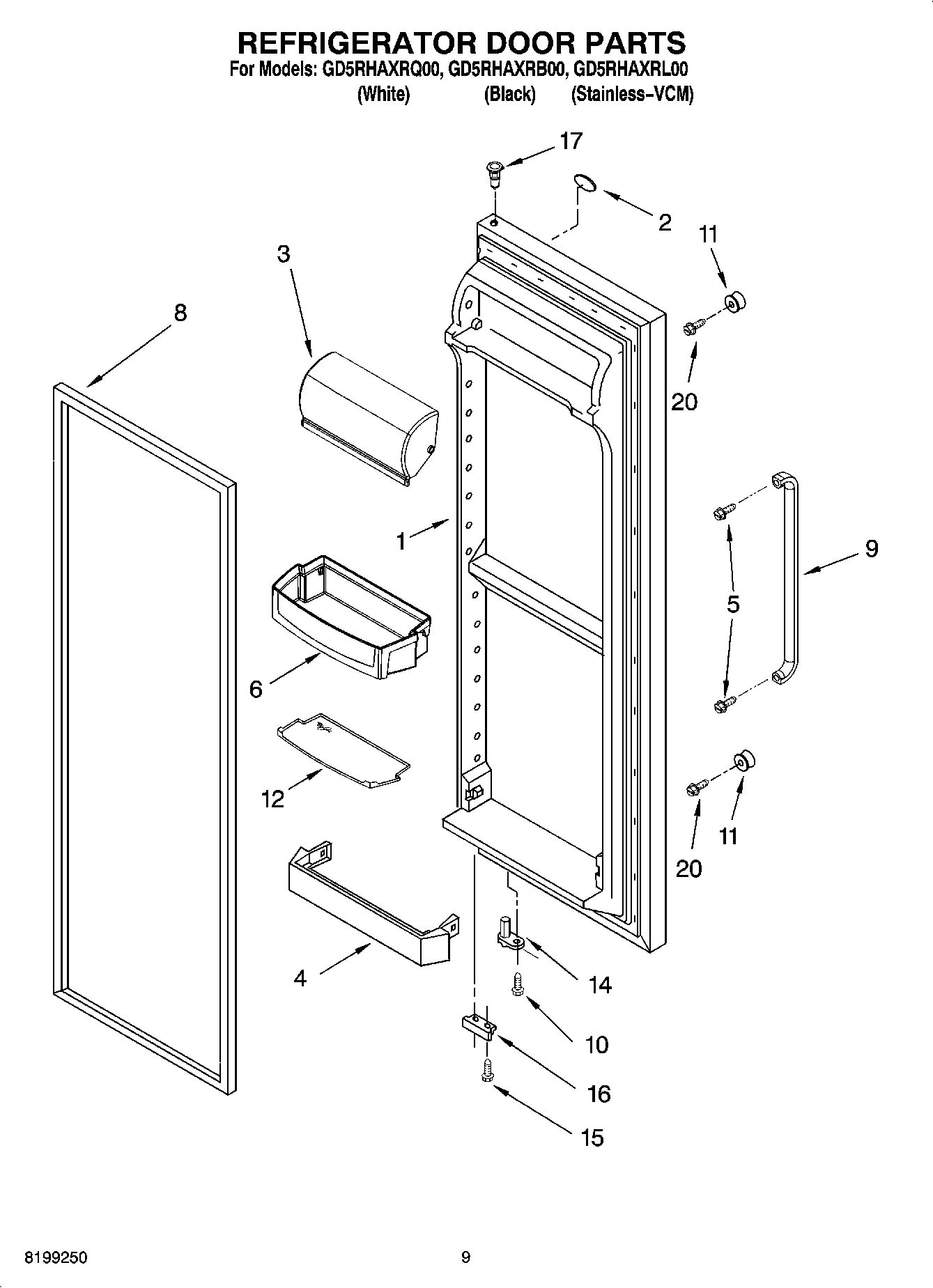 06 - REFRIGERATOR DOOR PARTS