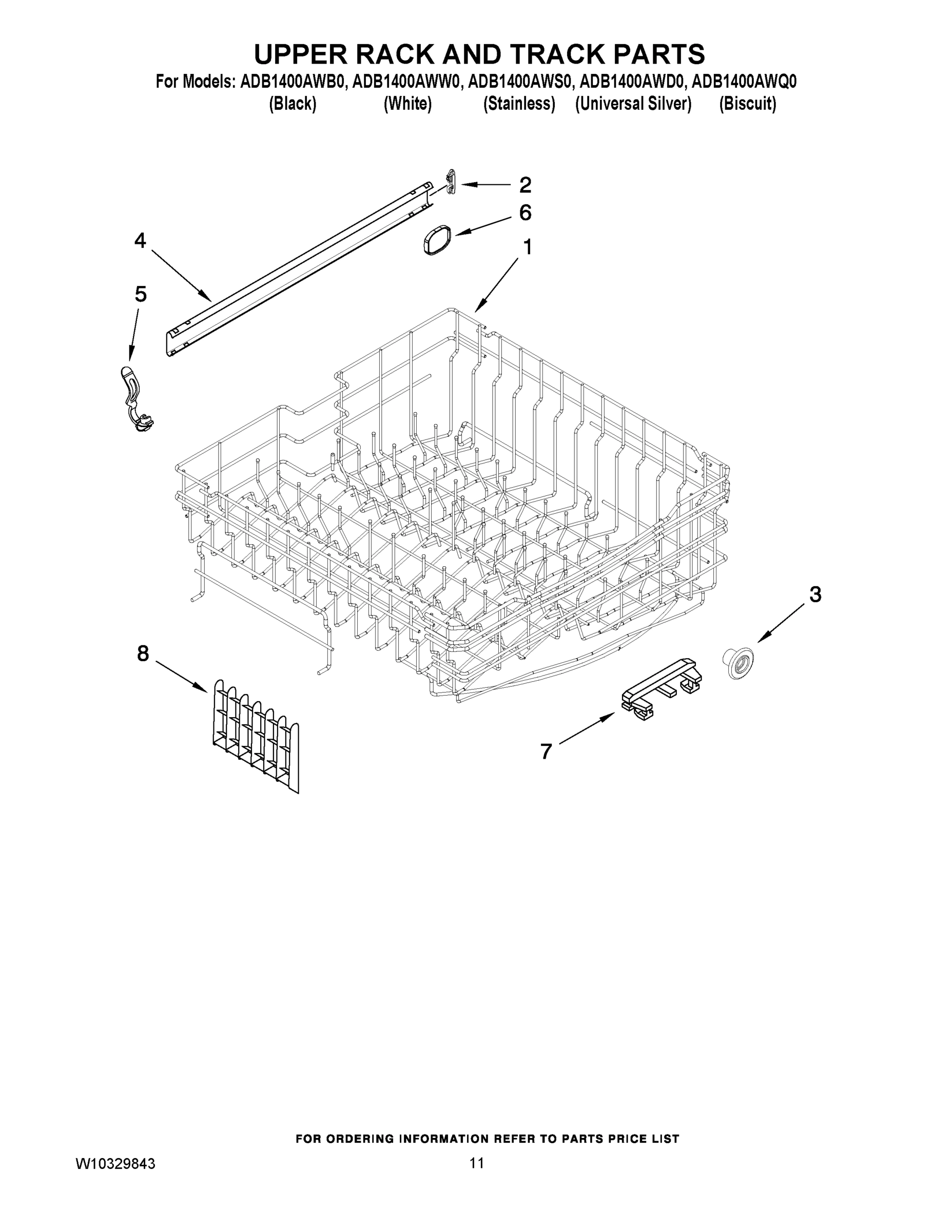 09 - UPPER RACK AND TRACK PARTS