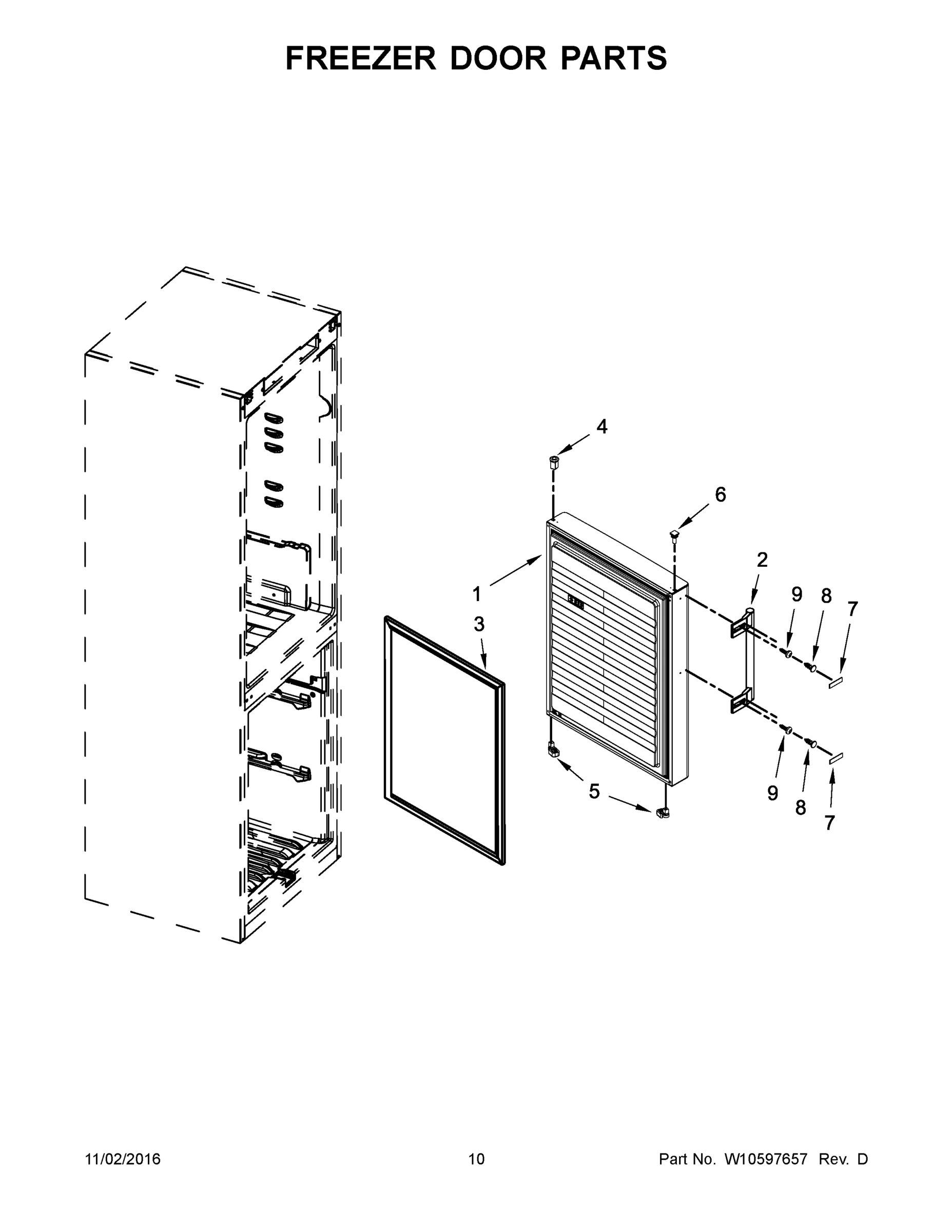 06 - FREEZER DOOR PARTS