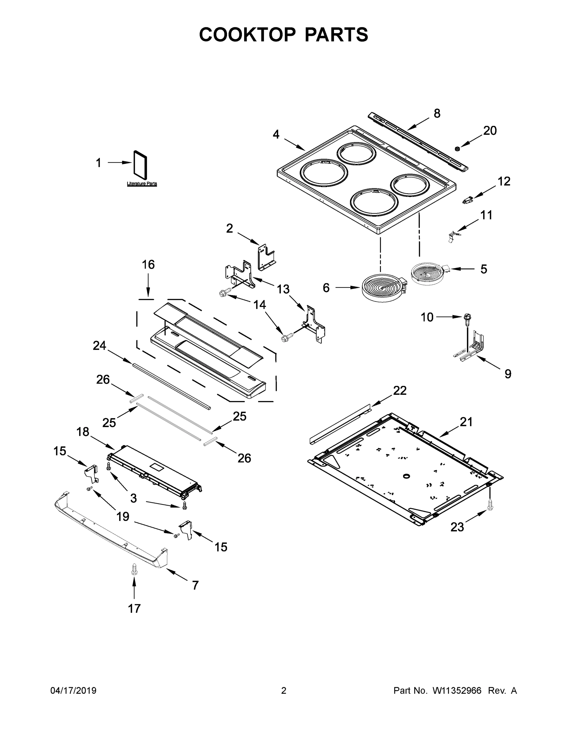 02 - COOKTOP PARTS