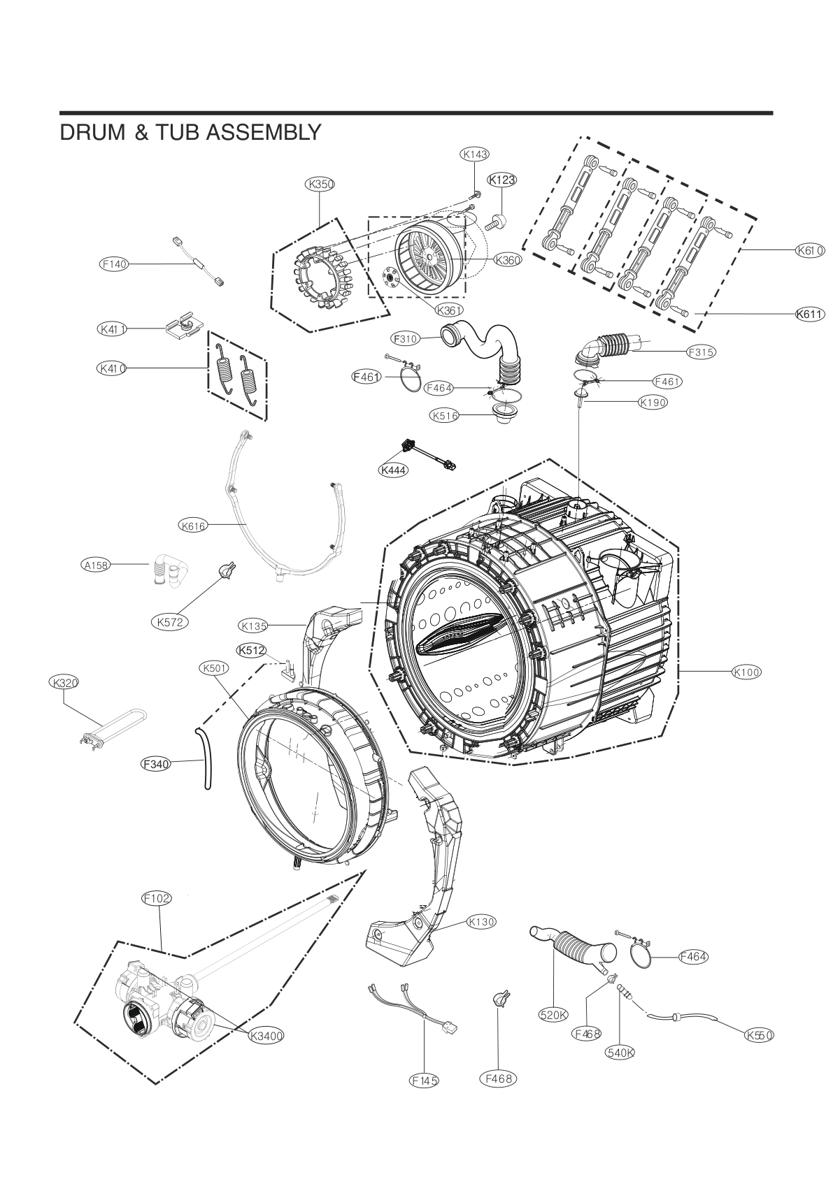 DRUM & TUB ASSEMBLY