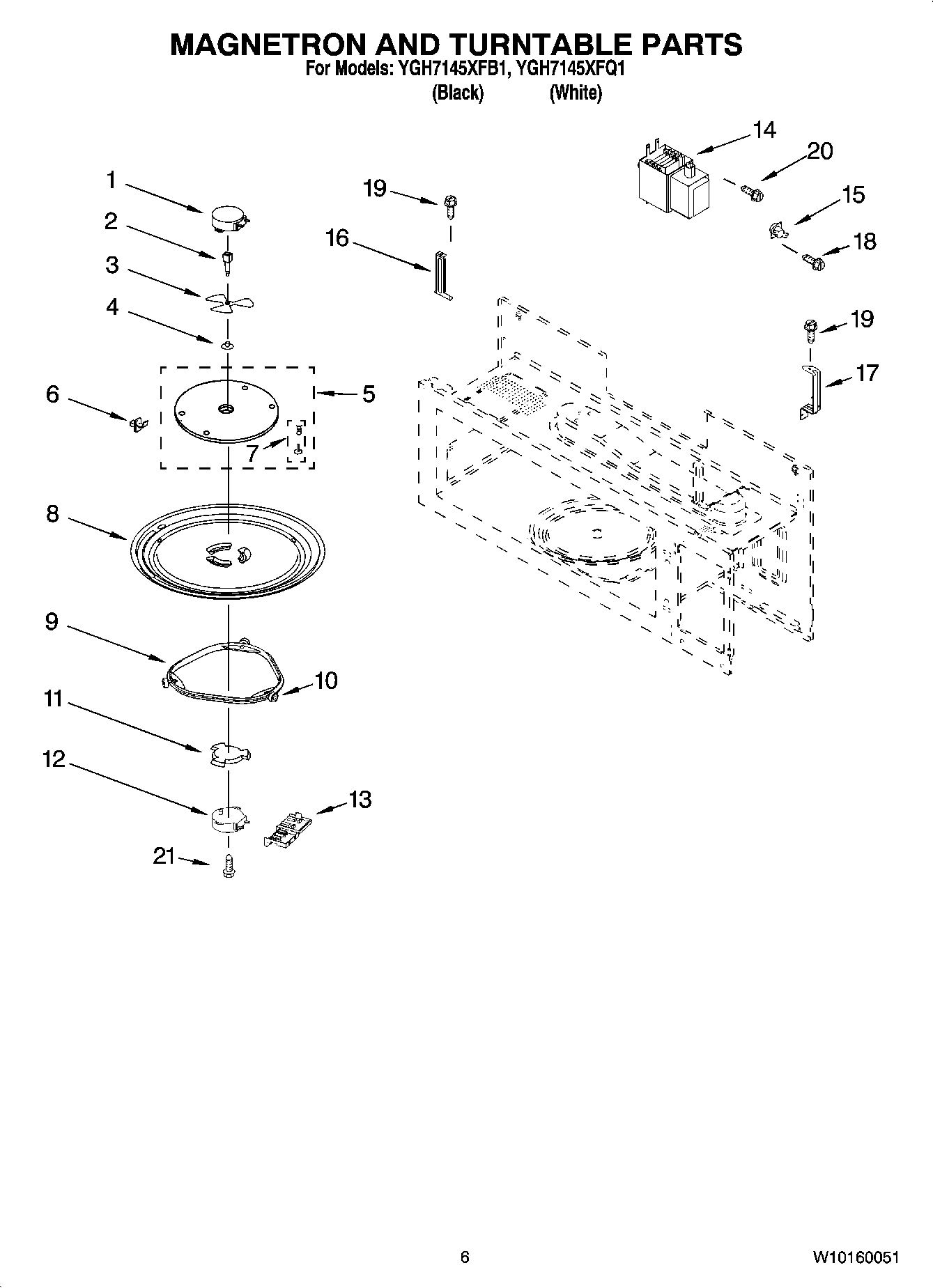 05 - MAGNETRON AND TURNTABLE PARTS