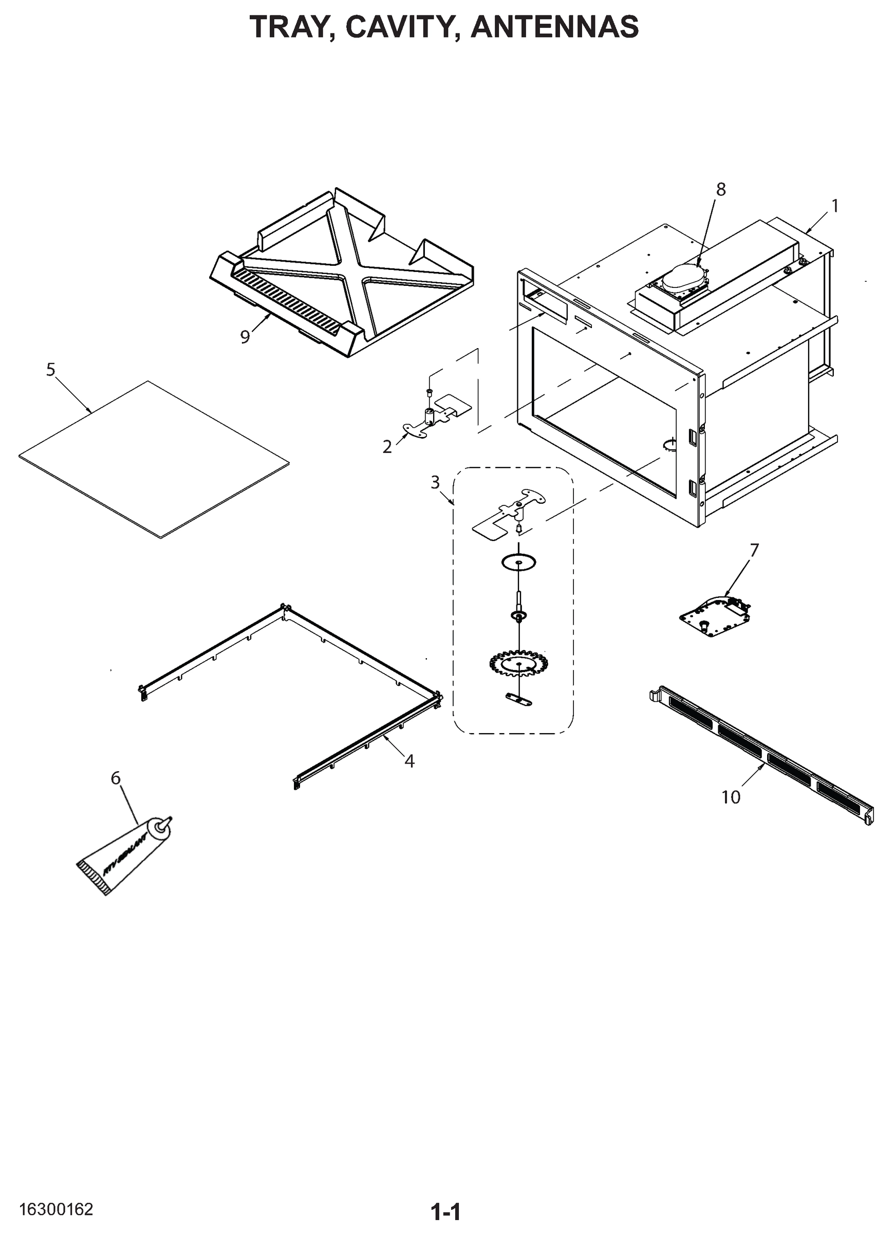 TRAY / CAVITY / ANTENNAS