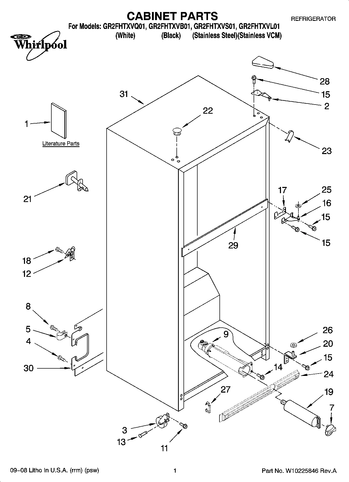 01 - CABINET PARTS