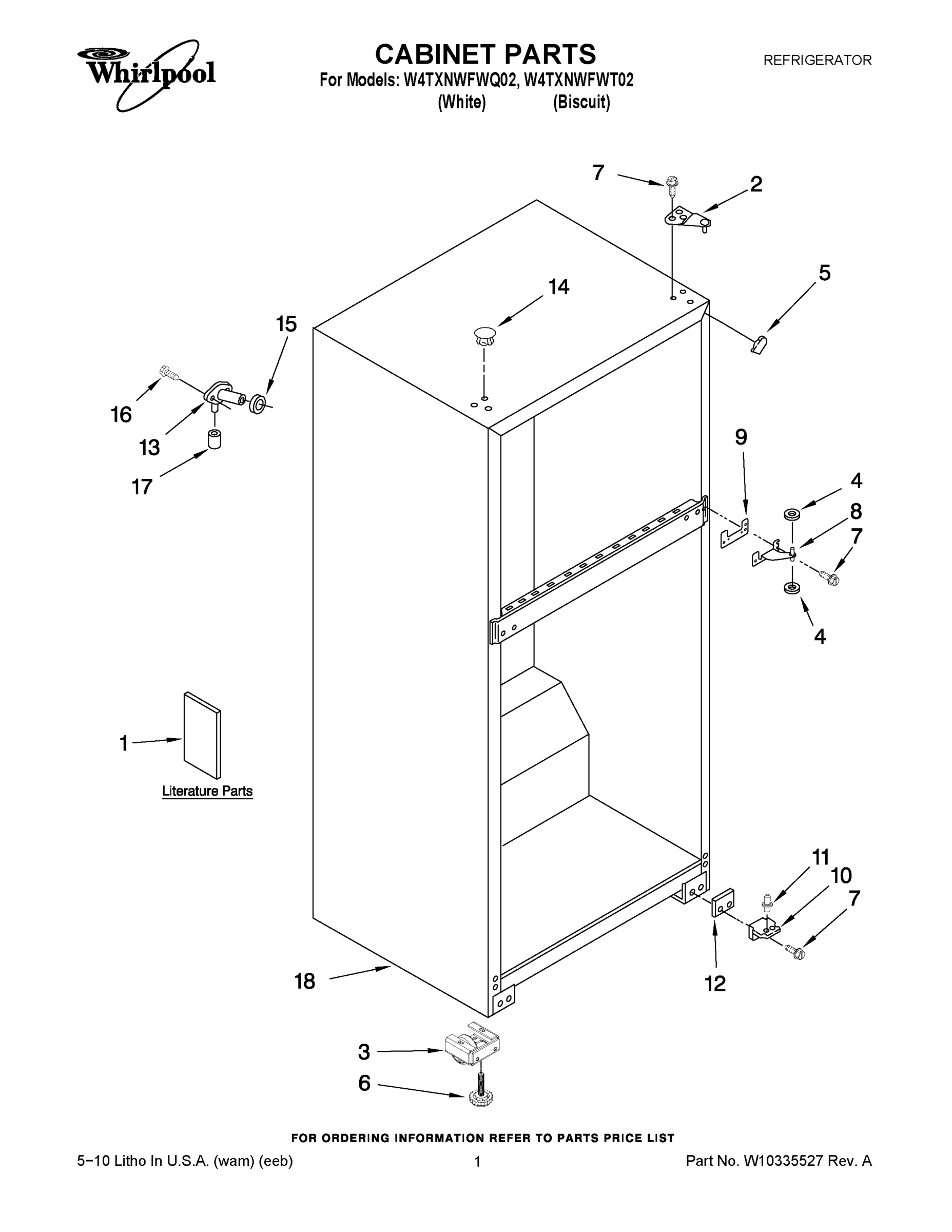 01 - CABINET PARTS