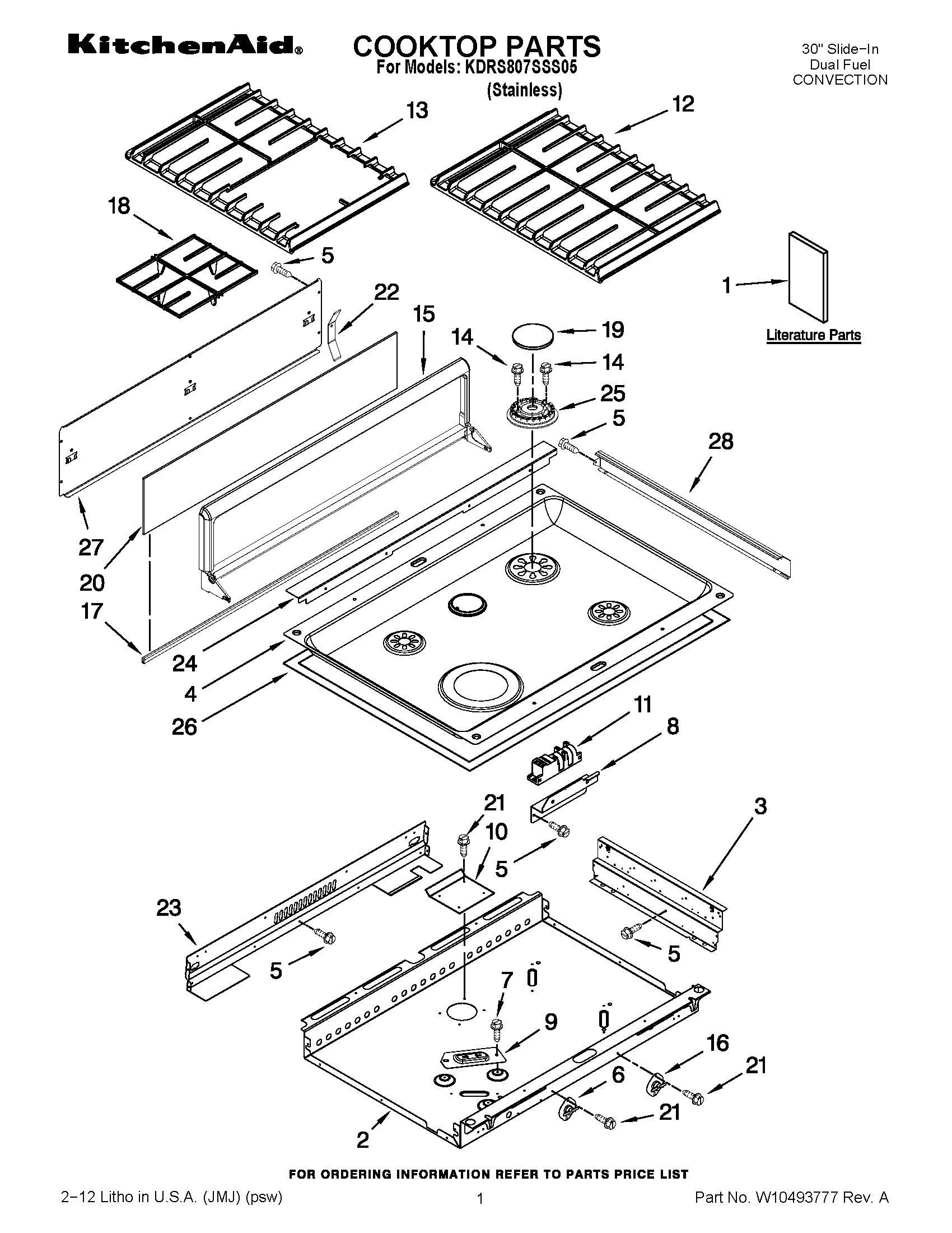 01 - COOKTOP PARTS