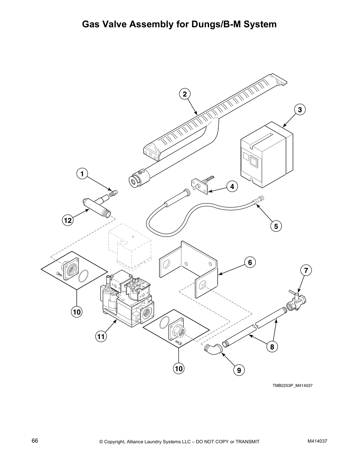 Gas Valve Assembly for Dungs/B-M System