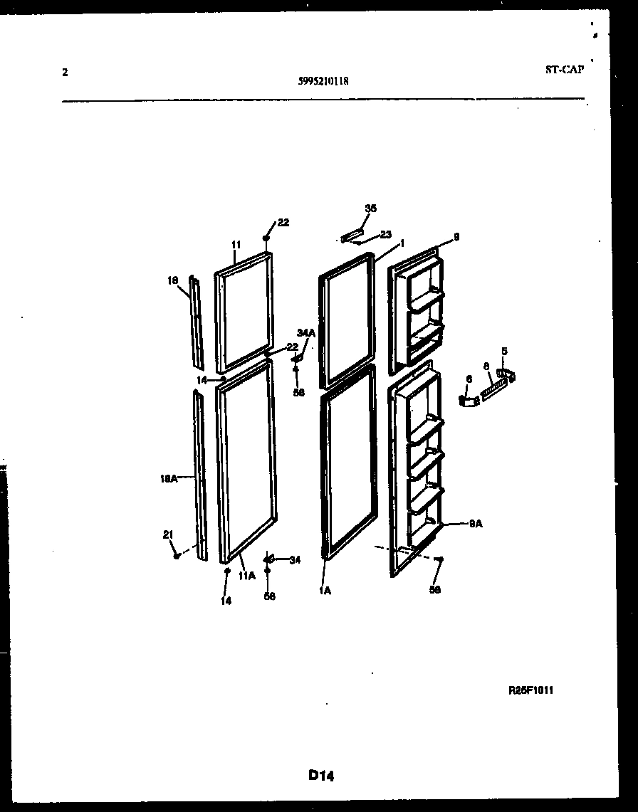 02 - FREEZER DOOR PARTS