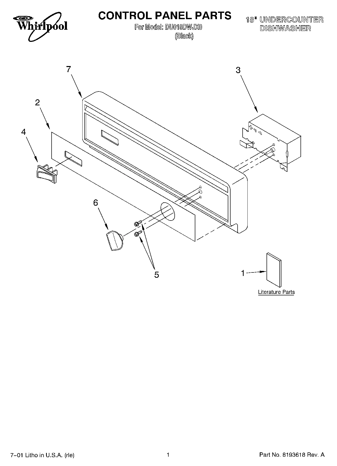 01 - CONTROL PANEL, LITERATURE