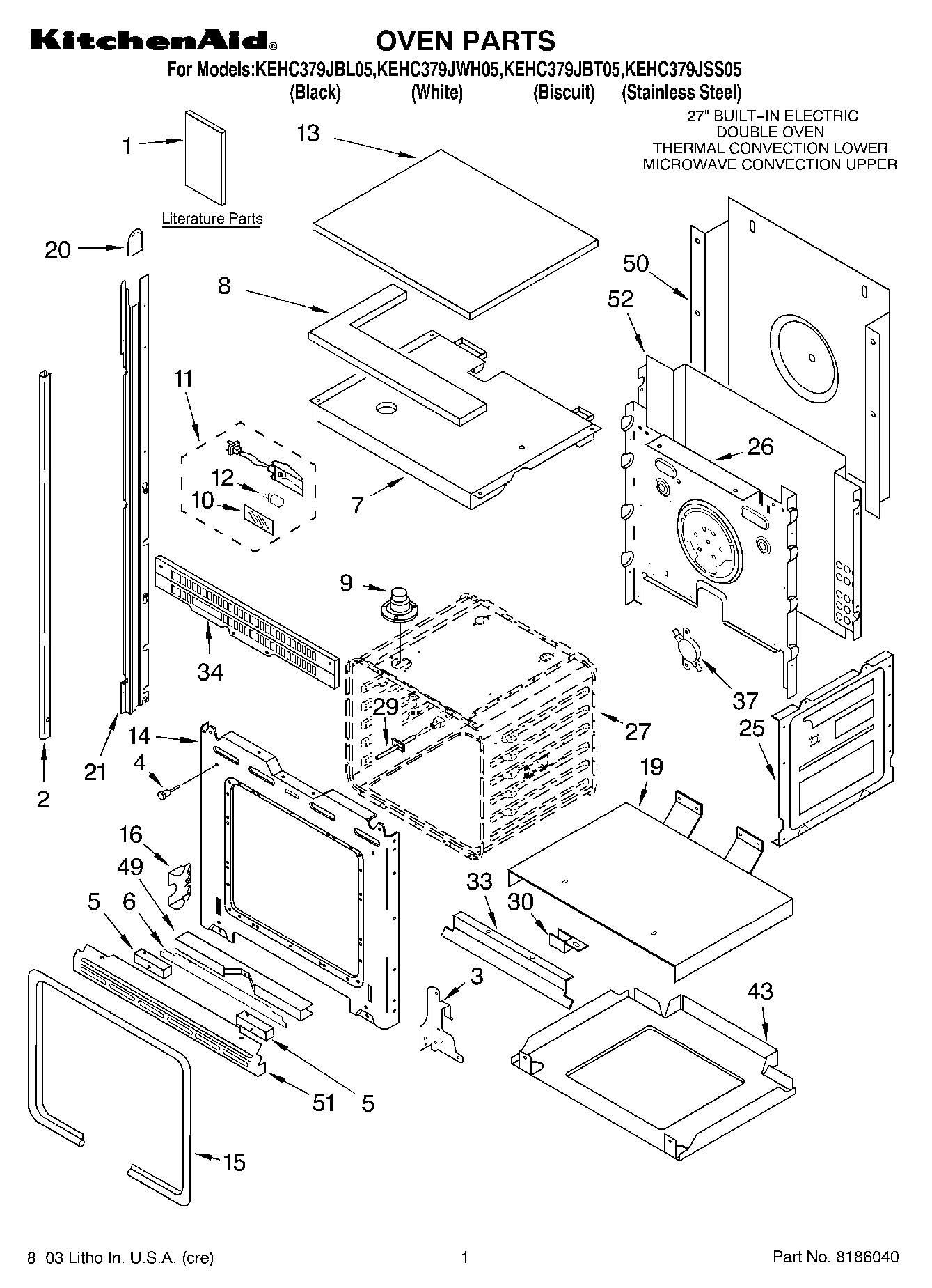 01 - OVEN PARTS