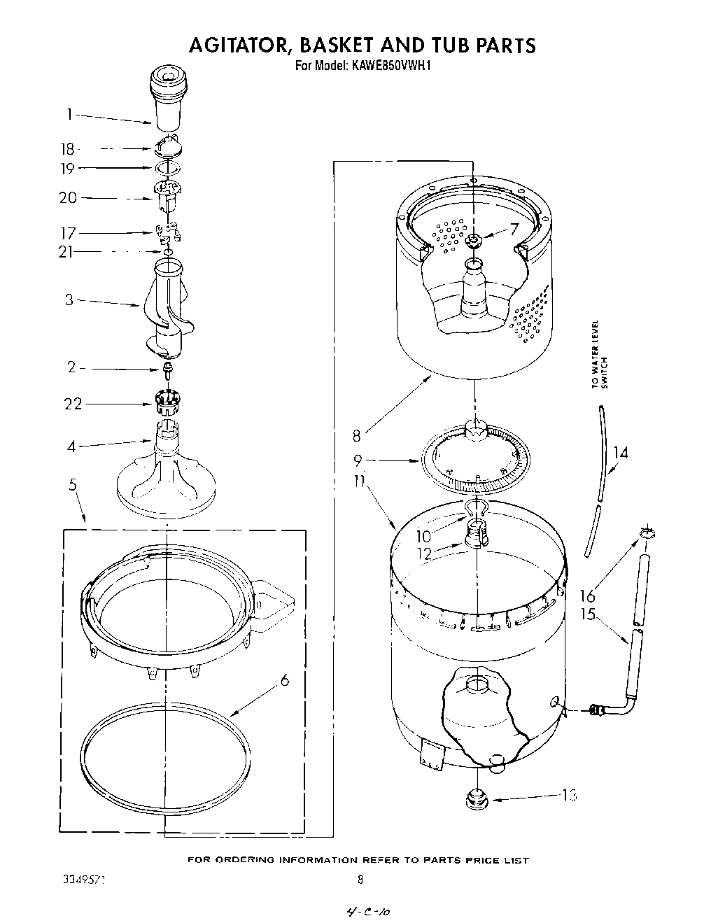 05 - AGITATOR, BASKET AND TUB