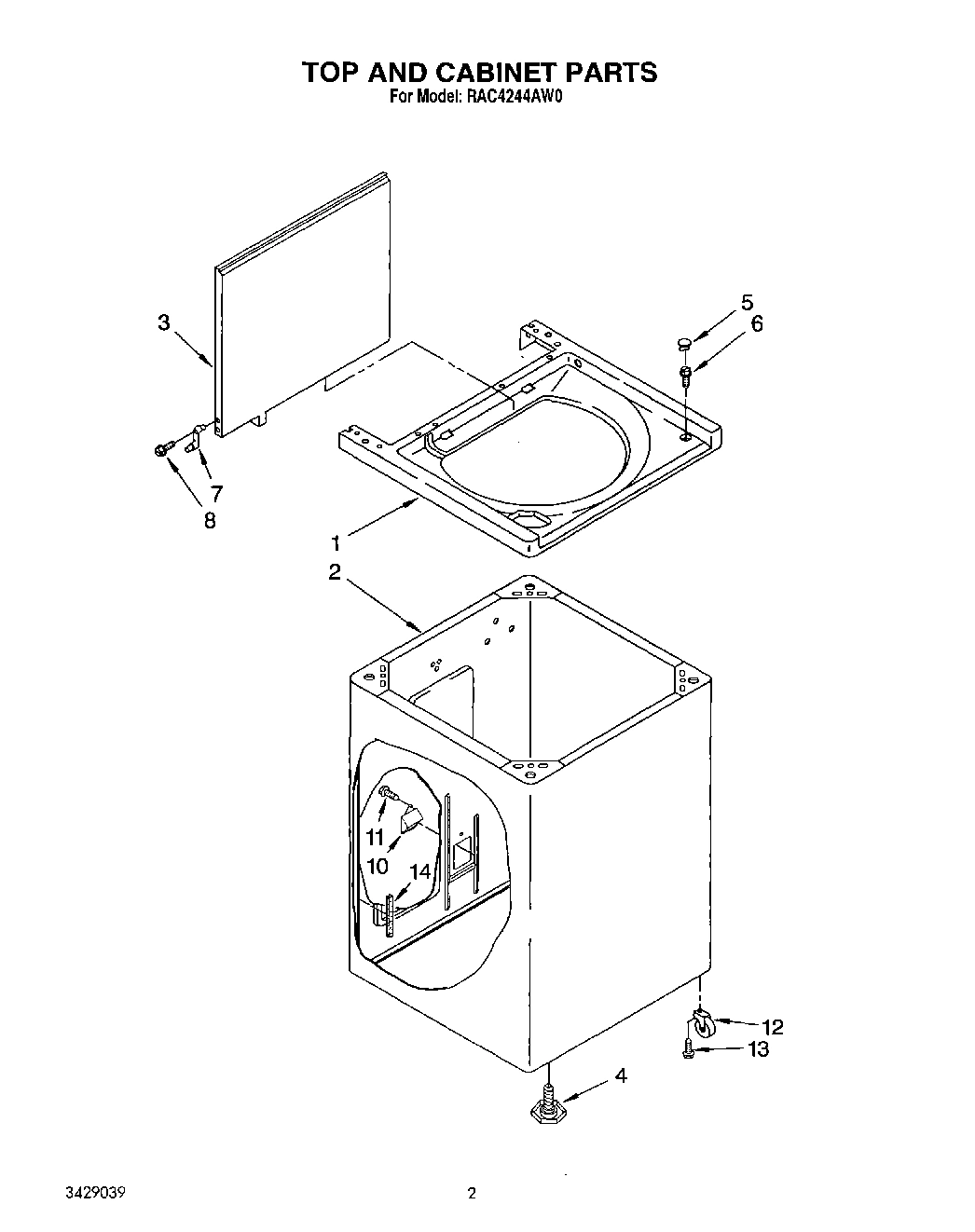 02 - TOP AND CABINET, LIT/OPTIONAL