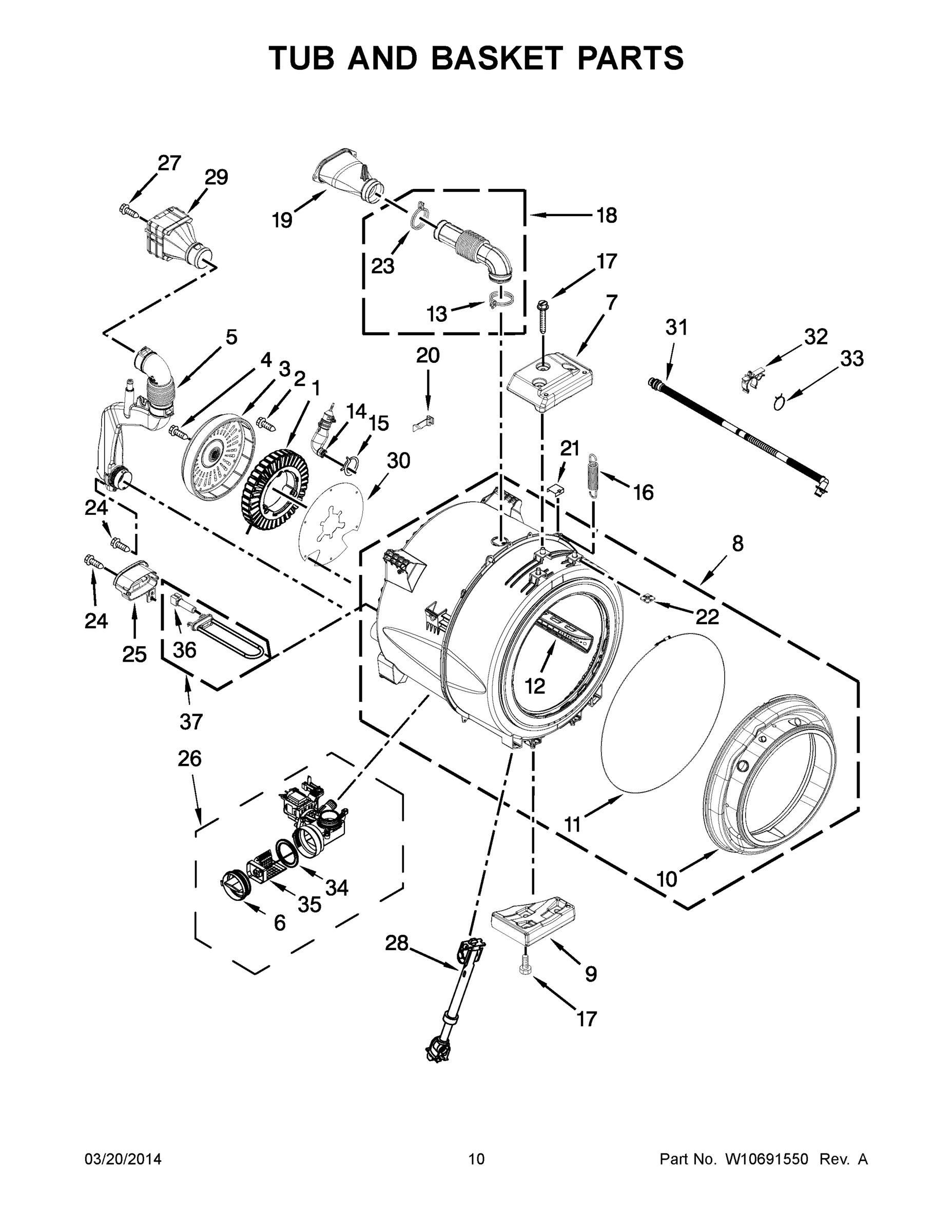 06 - TUB AND BASKET PARTS
