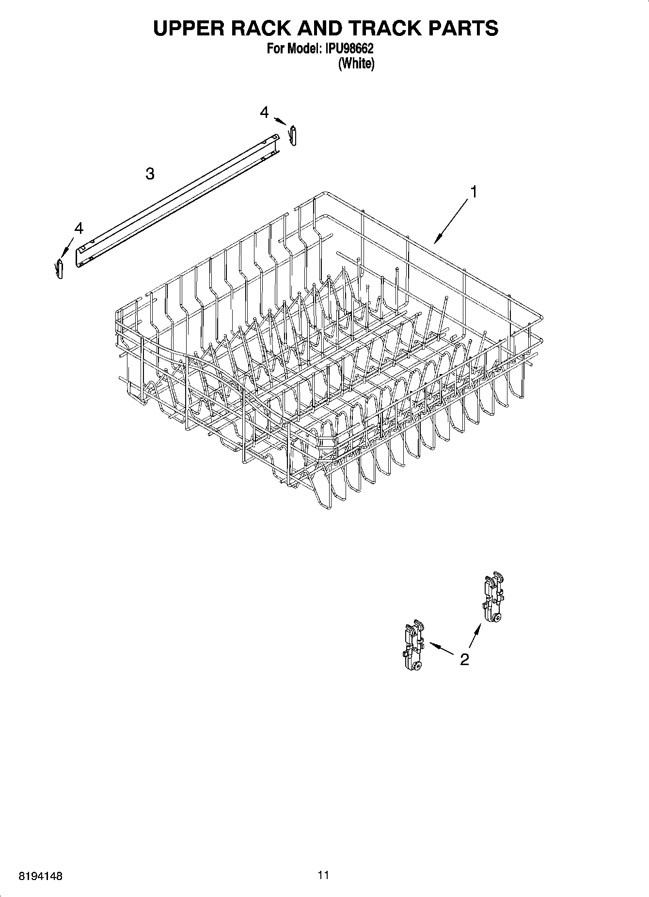 09 - UPPER RACK AND TRACK PARTS