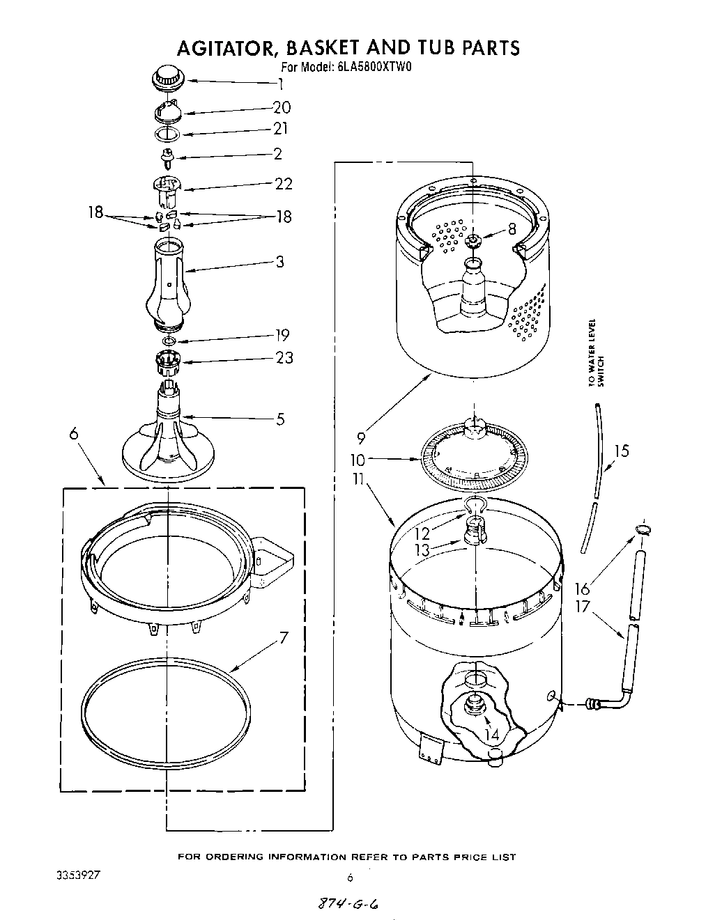 04 - AGITATOR, BASKET AND TUB