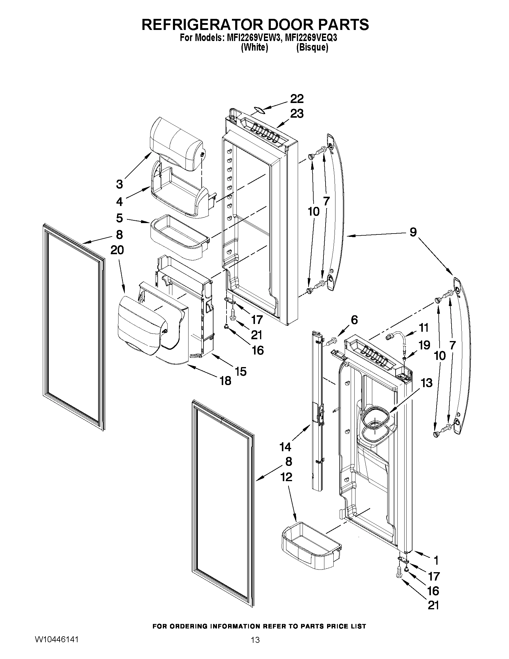 07 - REFRIGERATOR DOOR PARTS