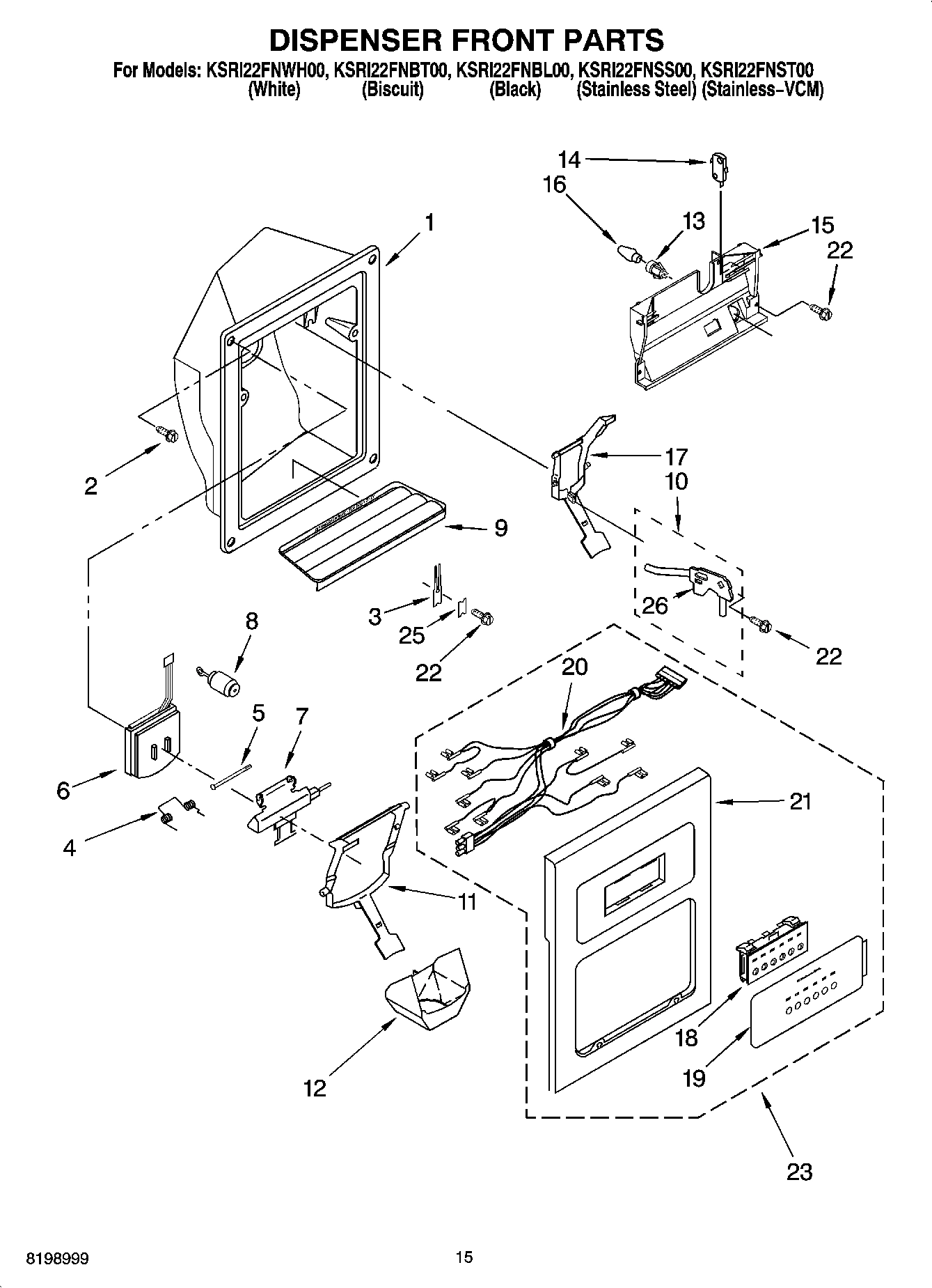 09 - DISPENSER FRONT PARTS