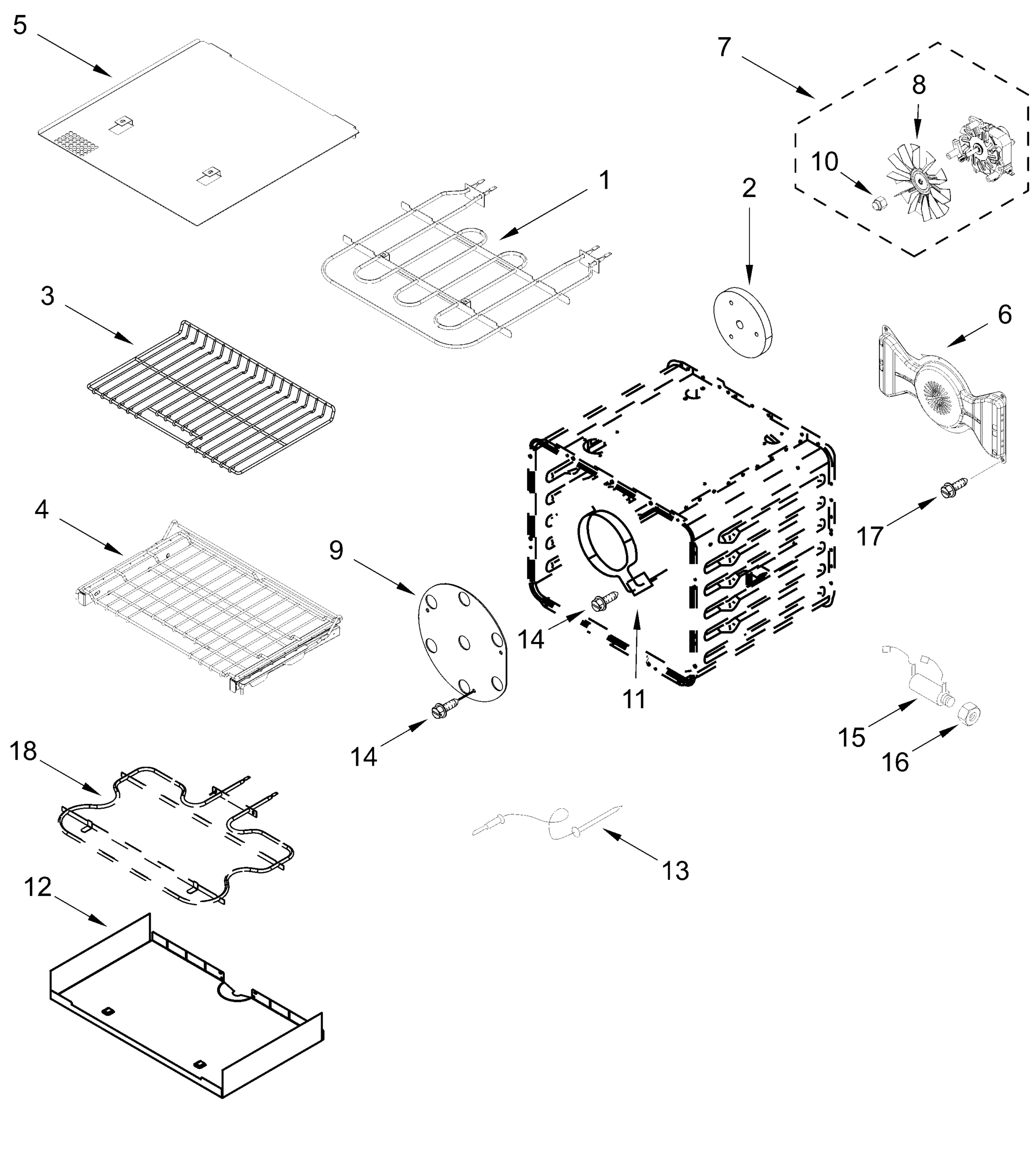 INTERNAL OVEN PARTS (30 in)