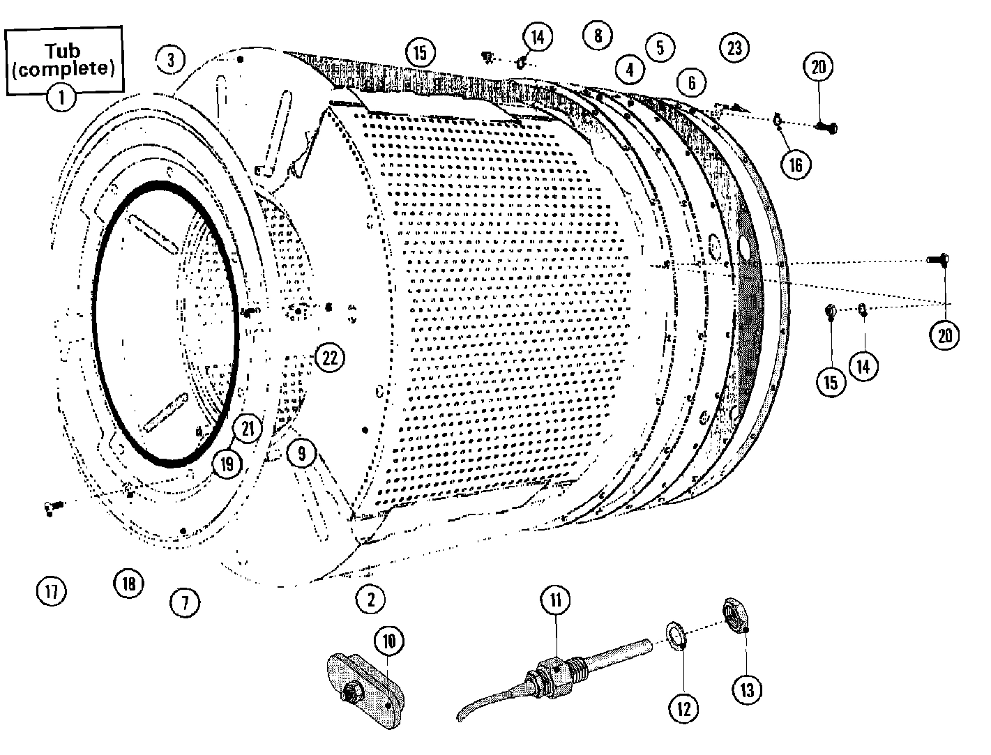 21 - BASKET & OUTER SHELL ASSEMBLY (SERIES11)