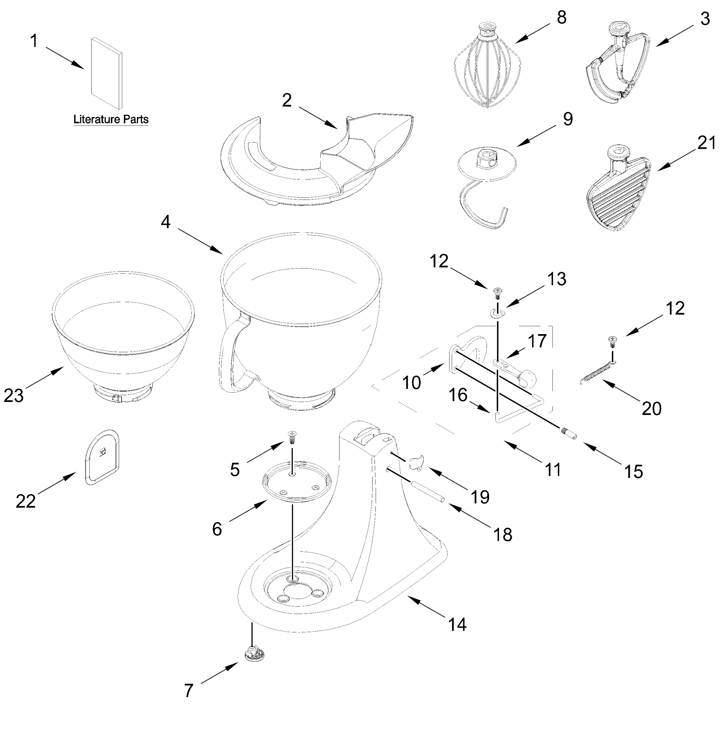 BASE AND PEDESTAL UNIT PARTS