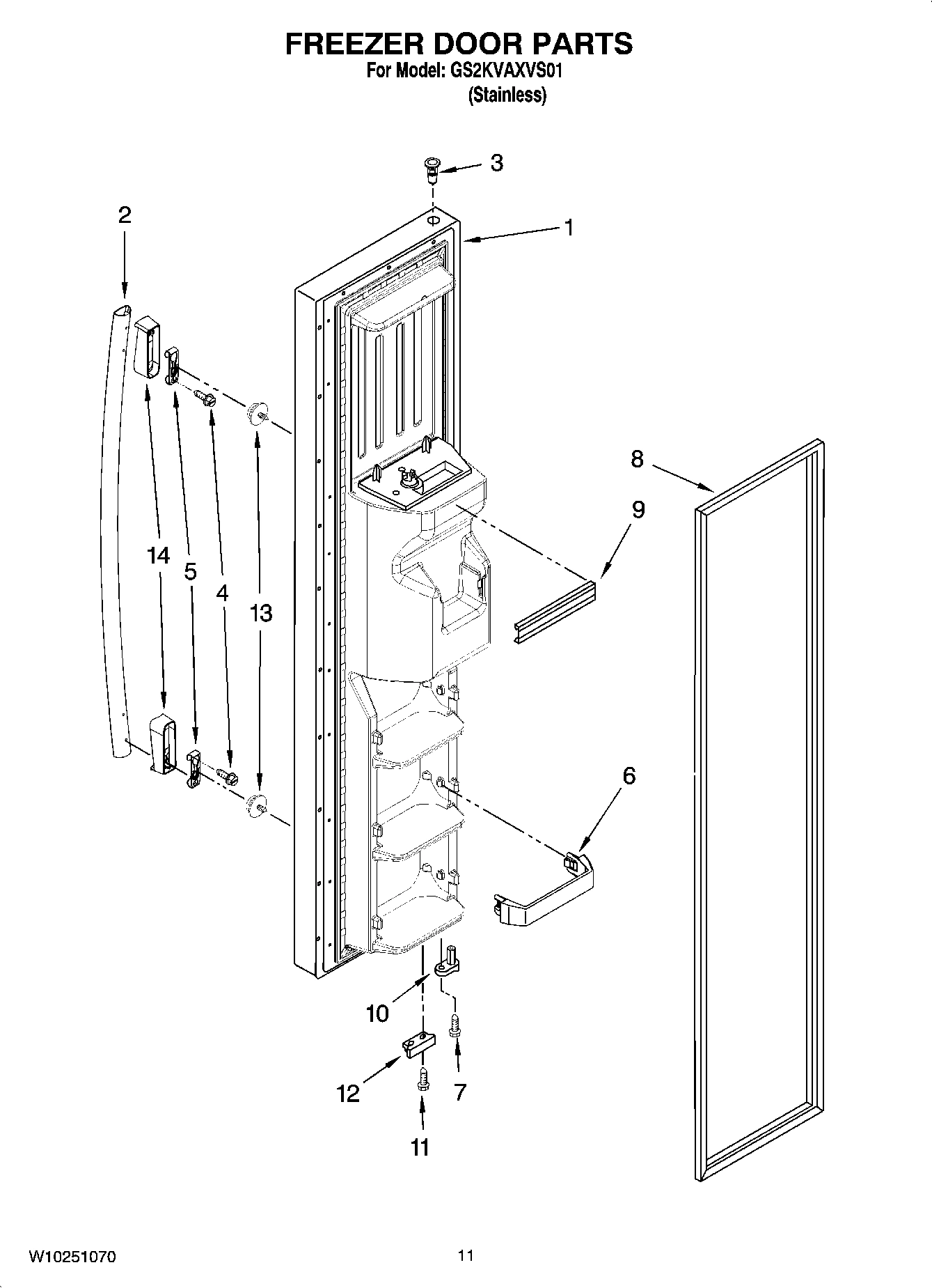 07 - FREEZER DOOR PARTS