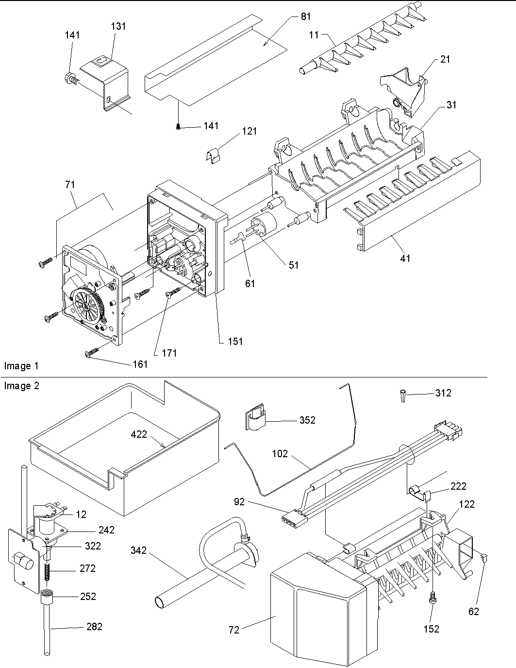08 - Ice Maker Assy and Parts