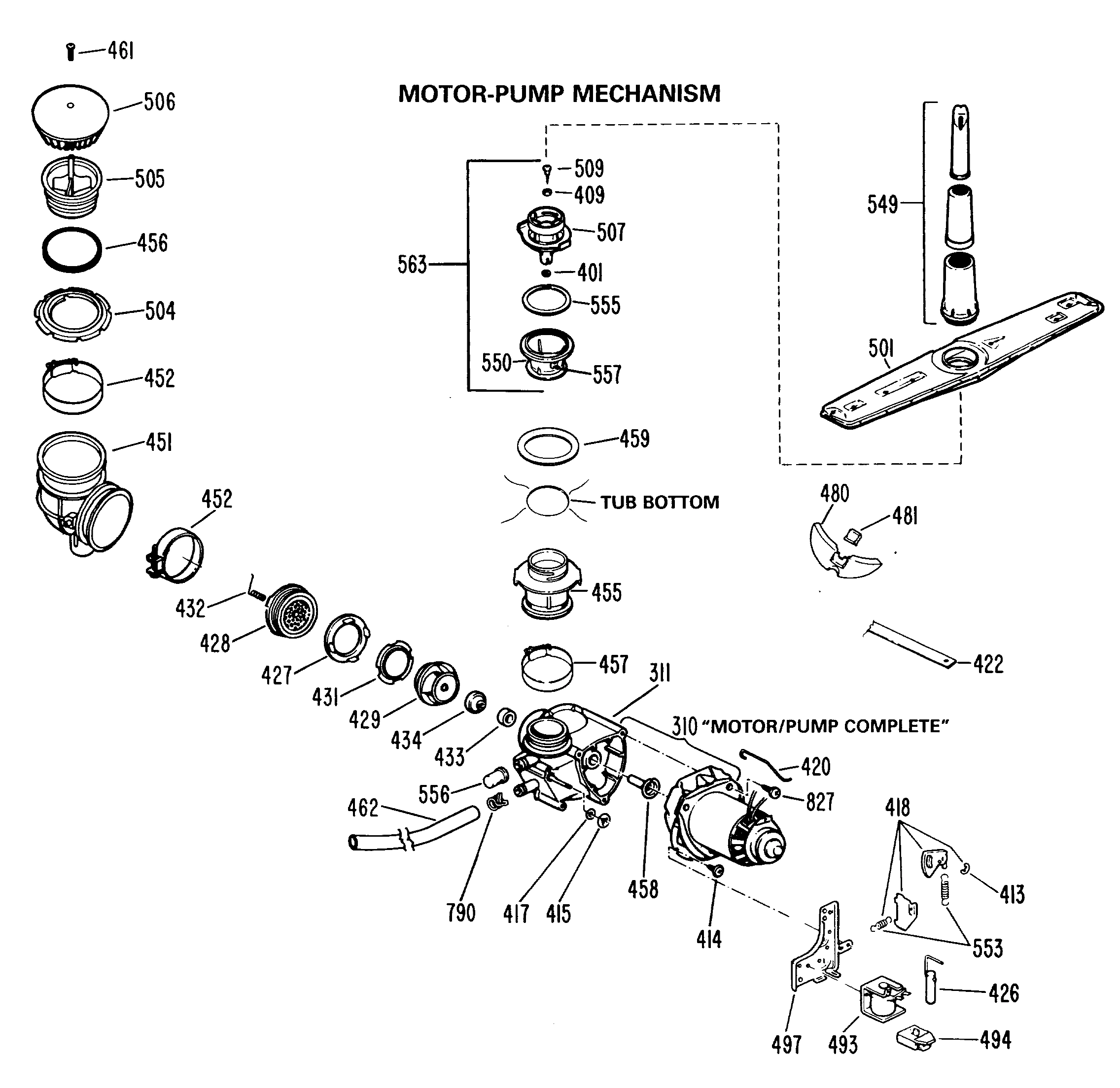 MOTOR-PUMP MECHANISM