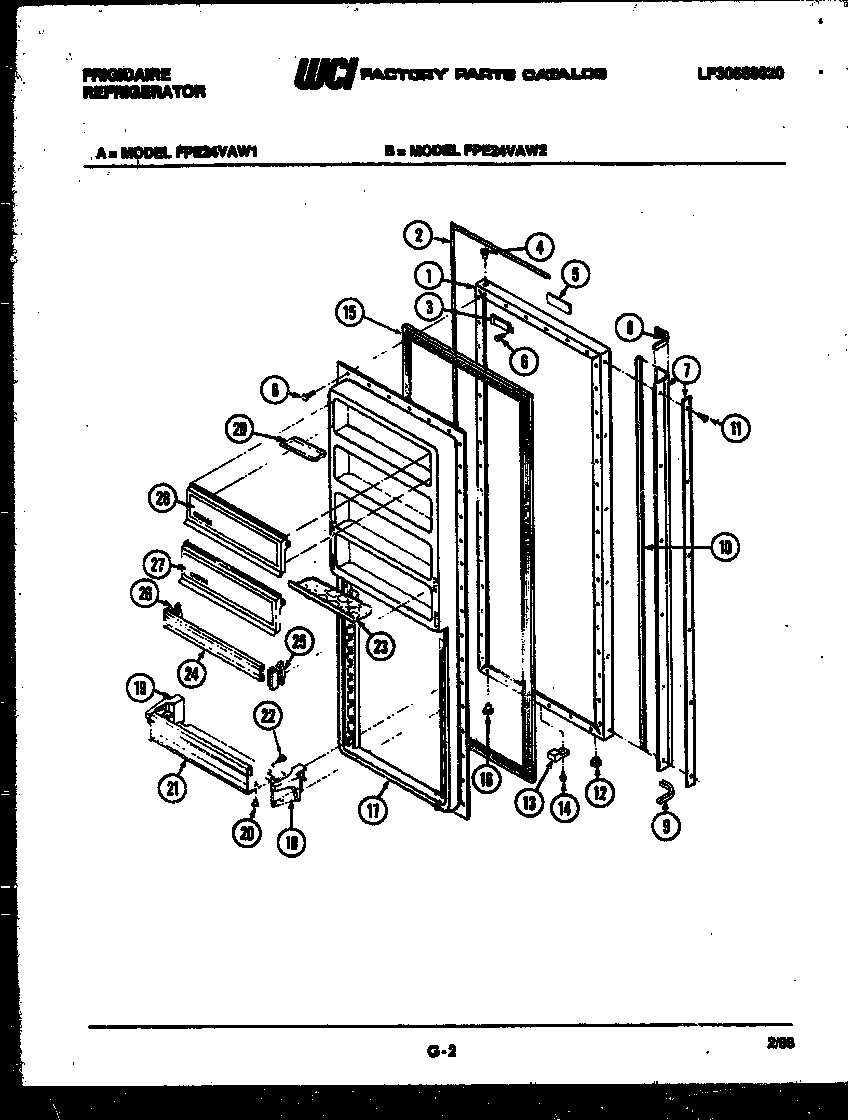 02 - REFRIGERATOR DOOR PARTS