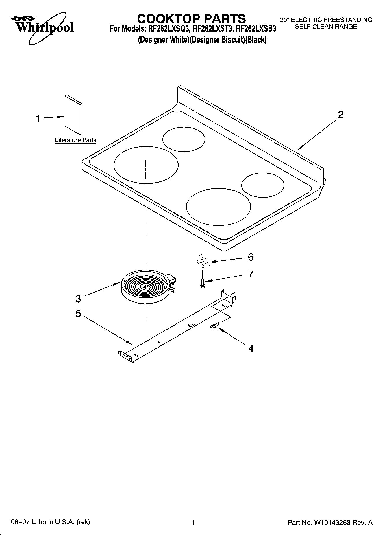 01 - COOKTOP PARTS