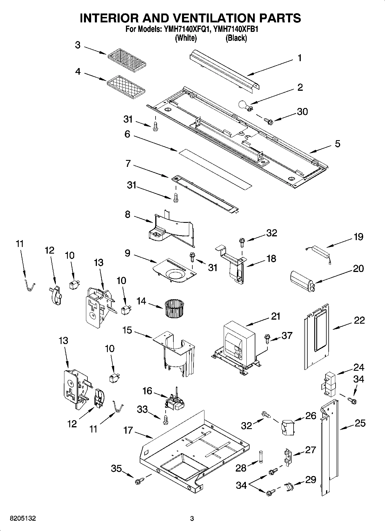 03 - INTERIOR AND VENTILATION PARTS