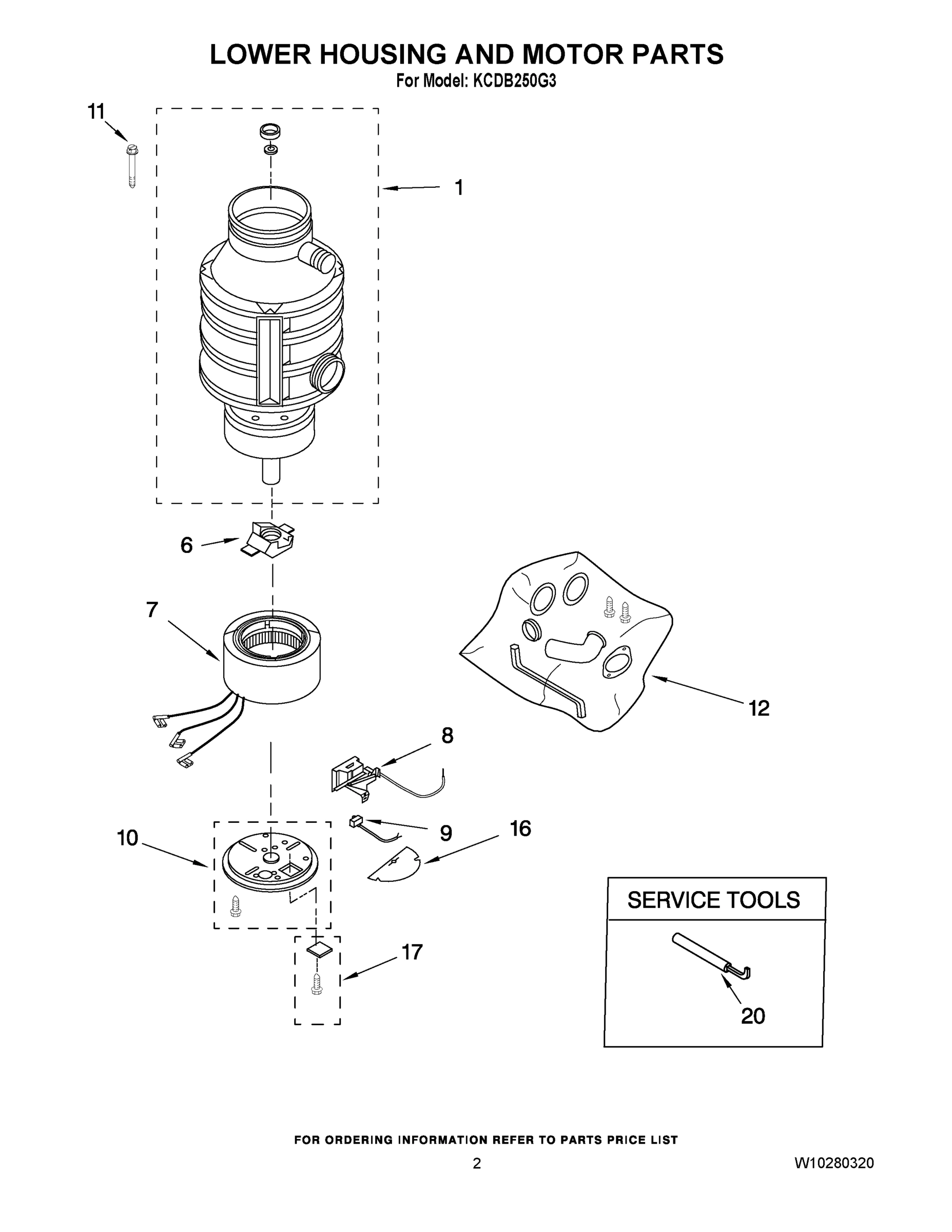 02 - LOWER HOUSING AND MOTOR PARTS