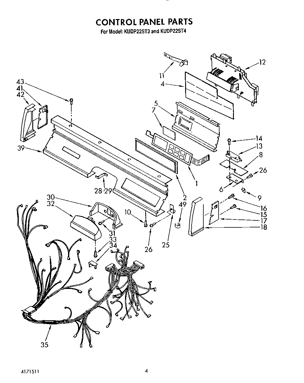 04 - CONTROL PANEL, LIT/OPTIONAL
