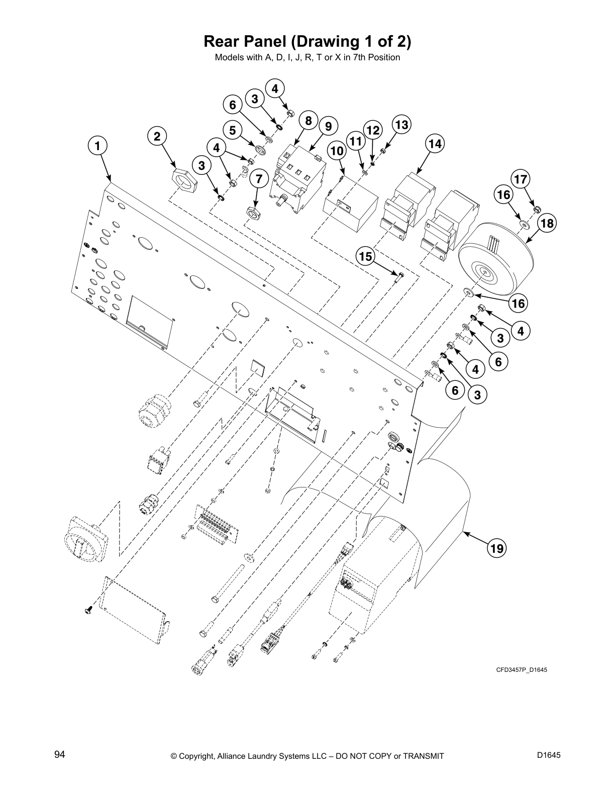 Rear Panel (Drawing 1 of 2)