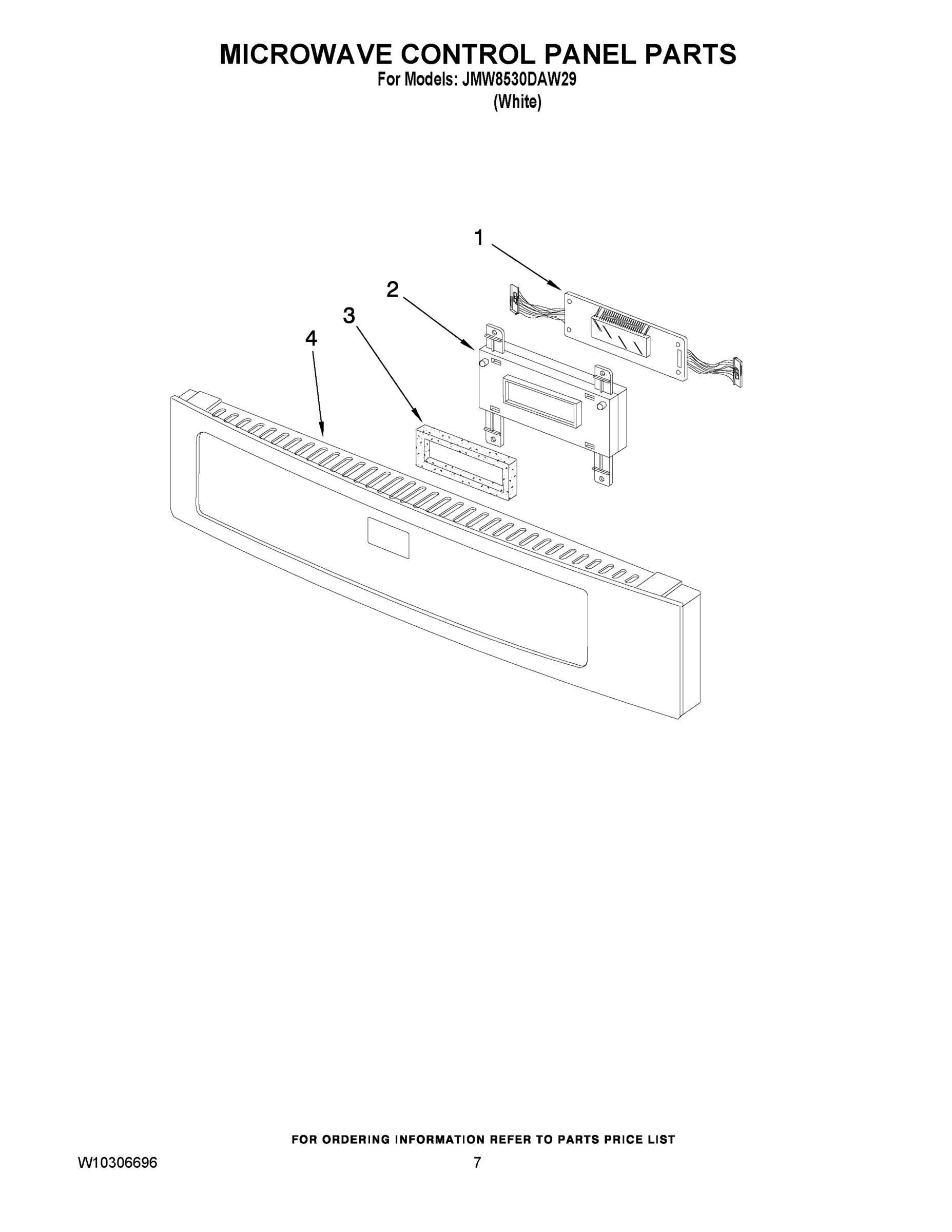 05 - MICROWAVE CONTROL PANEL PARTS