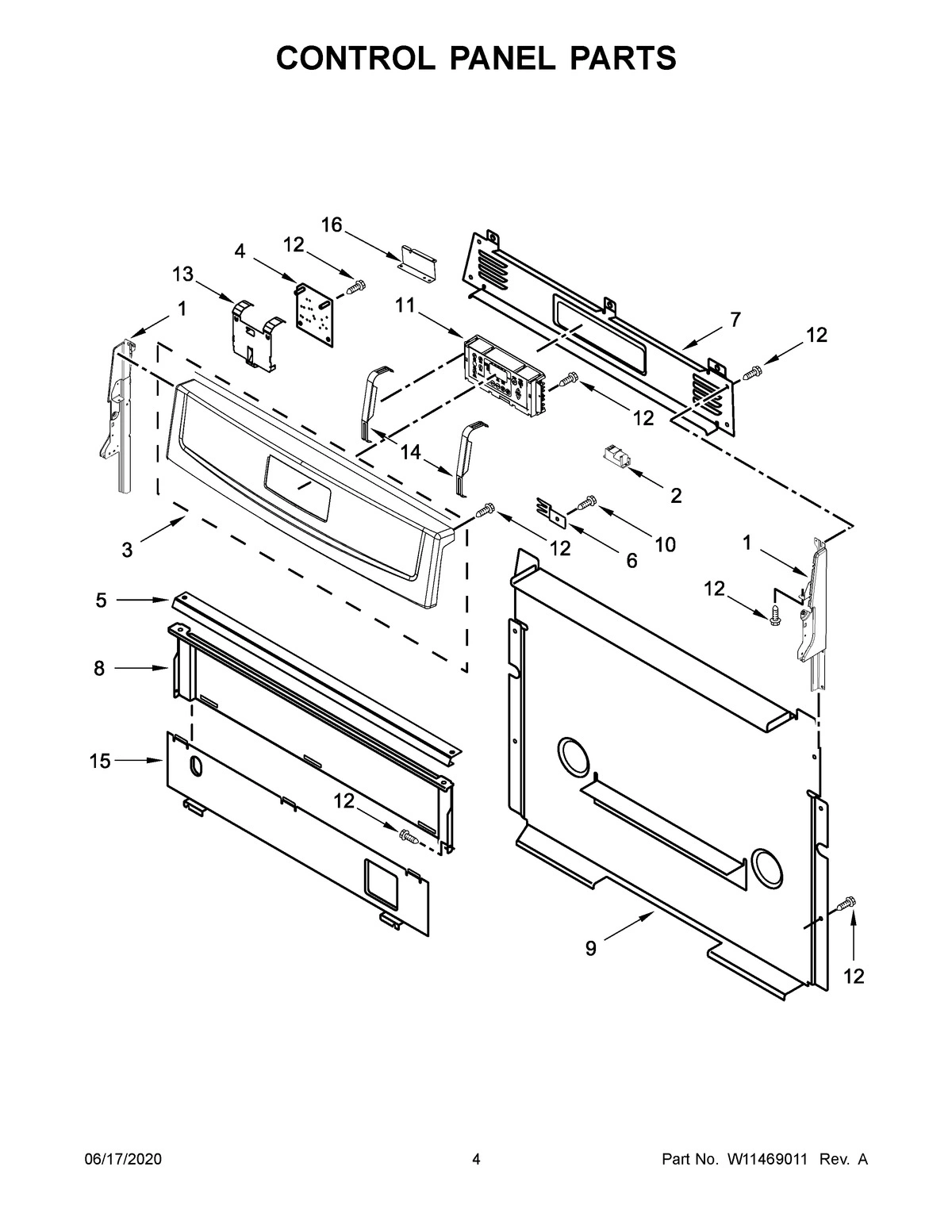03 - CONTROL PANEL PARTS