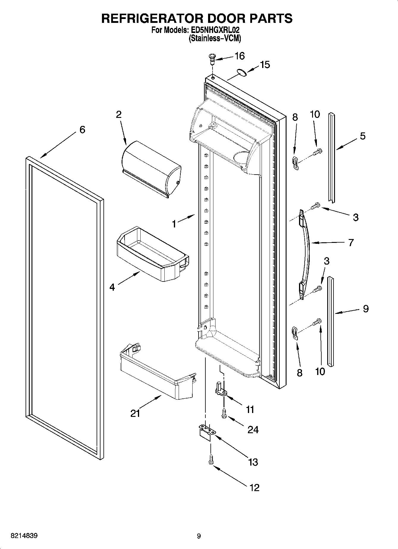 06 - REFRIGERATOR DOOR PARTS