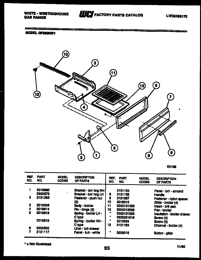 07 - BROILER DRAWER PARTS
