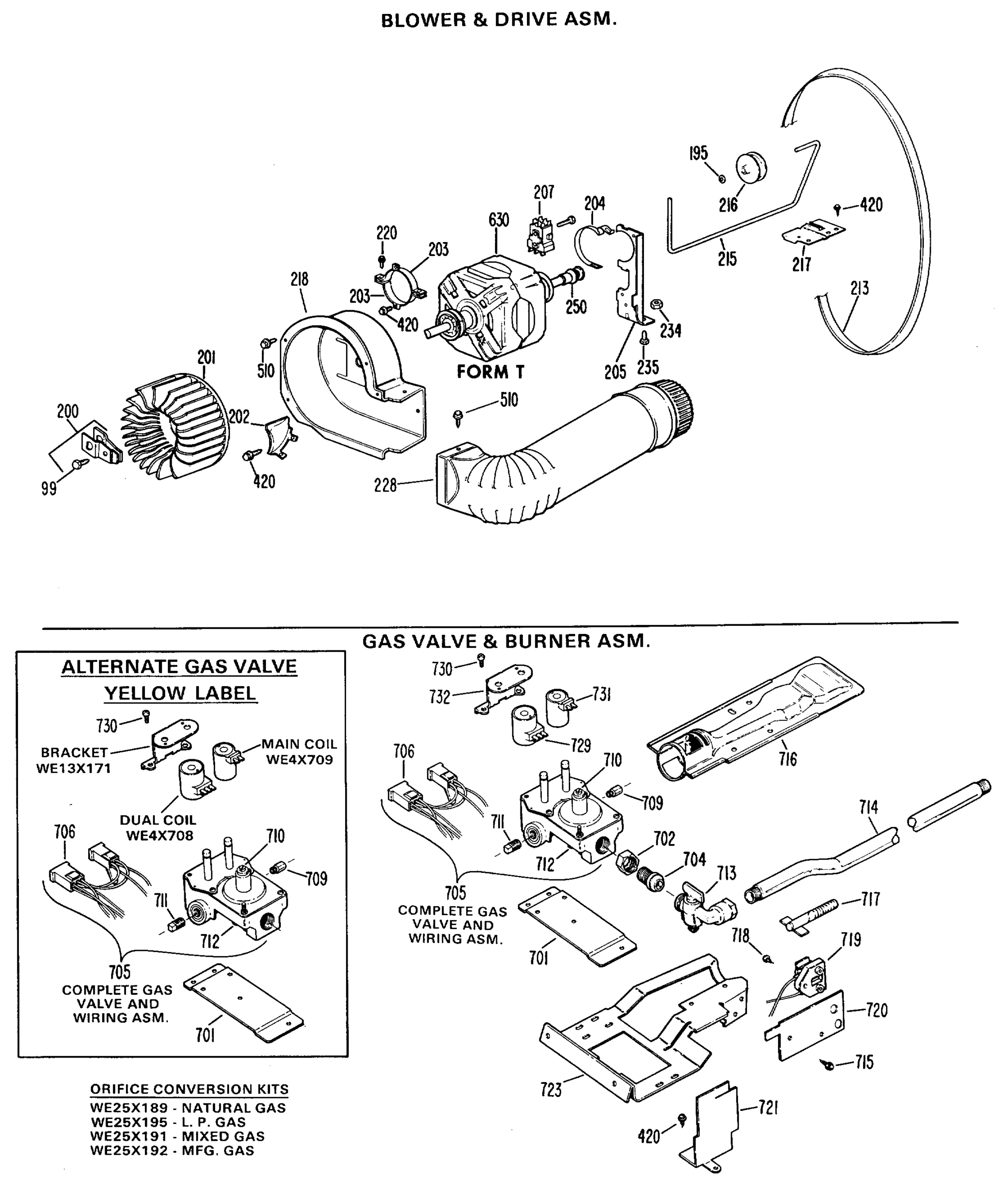 BLOWER & DRIVE ASM.