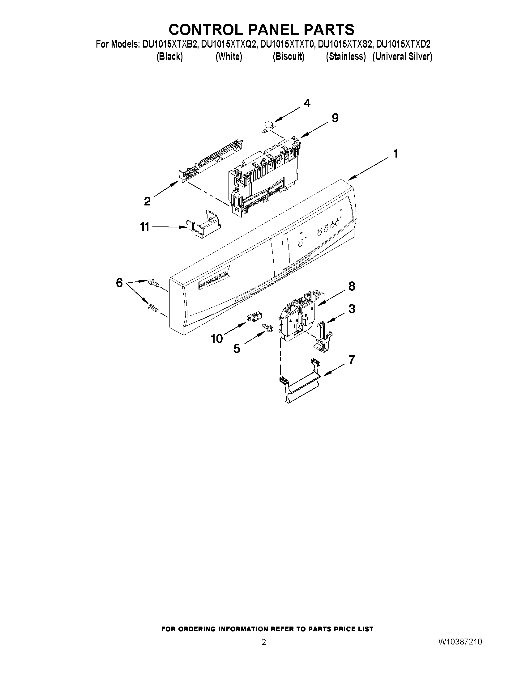 02 - CONTROL PANEL PARTS