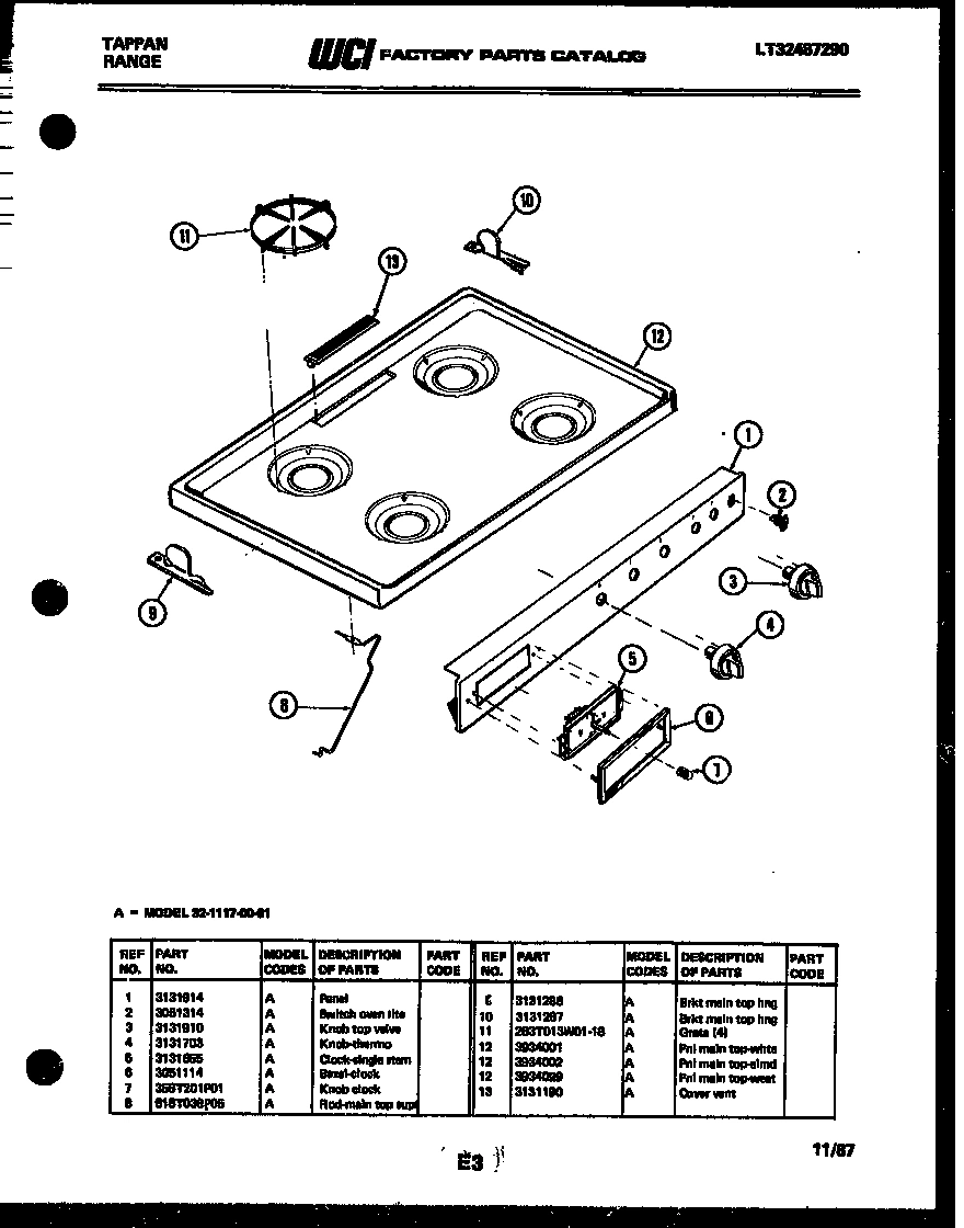 03 - COOKTOP PARTS