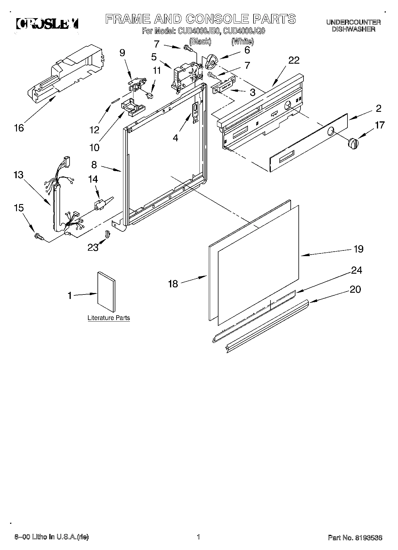 01 - FRAME AND CONSOLE, LITERATURE