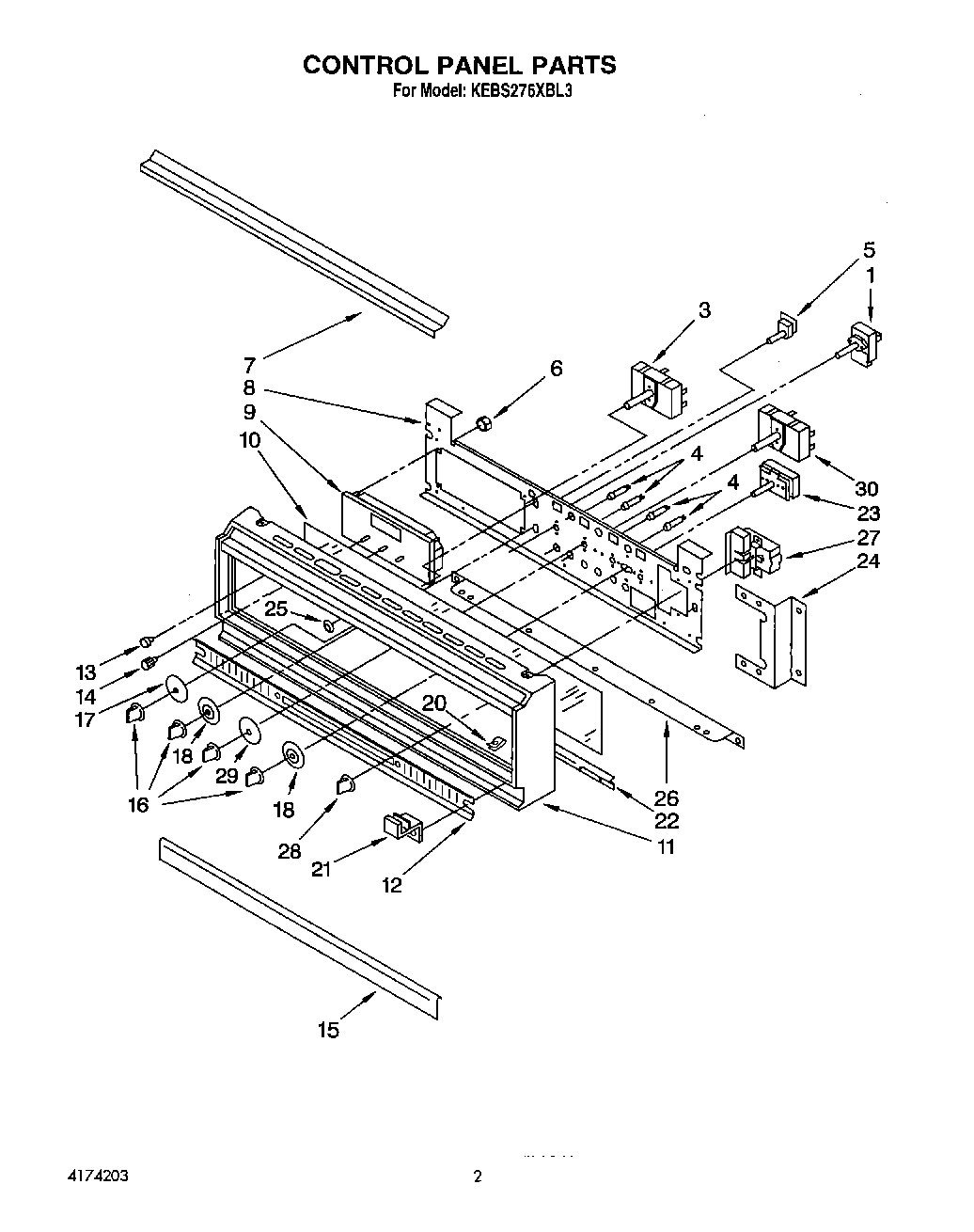 02 - CONTROL PANEL, LIT/OPTIONAL