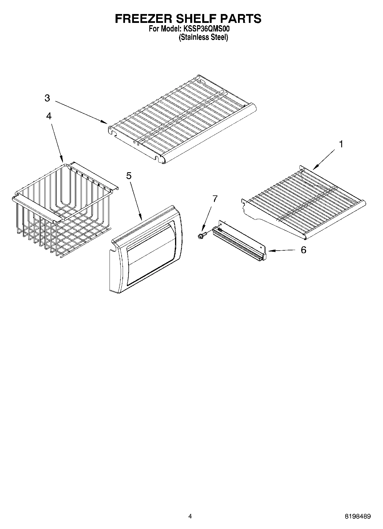 03 - FREEZER SHELF PARTS