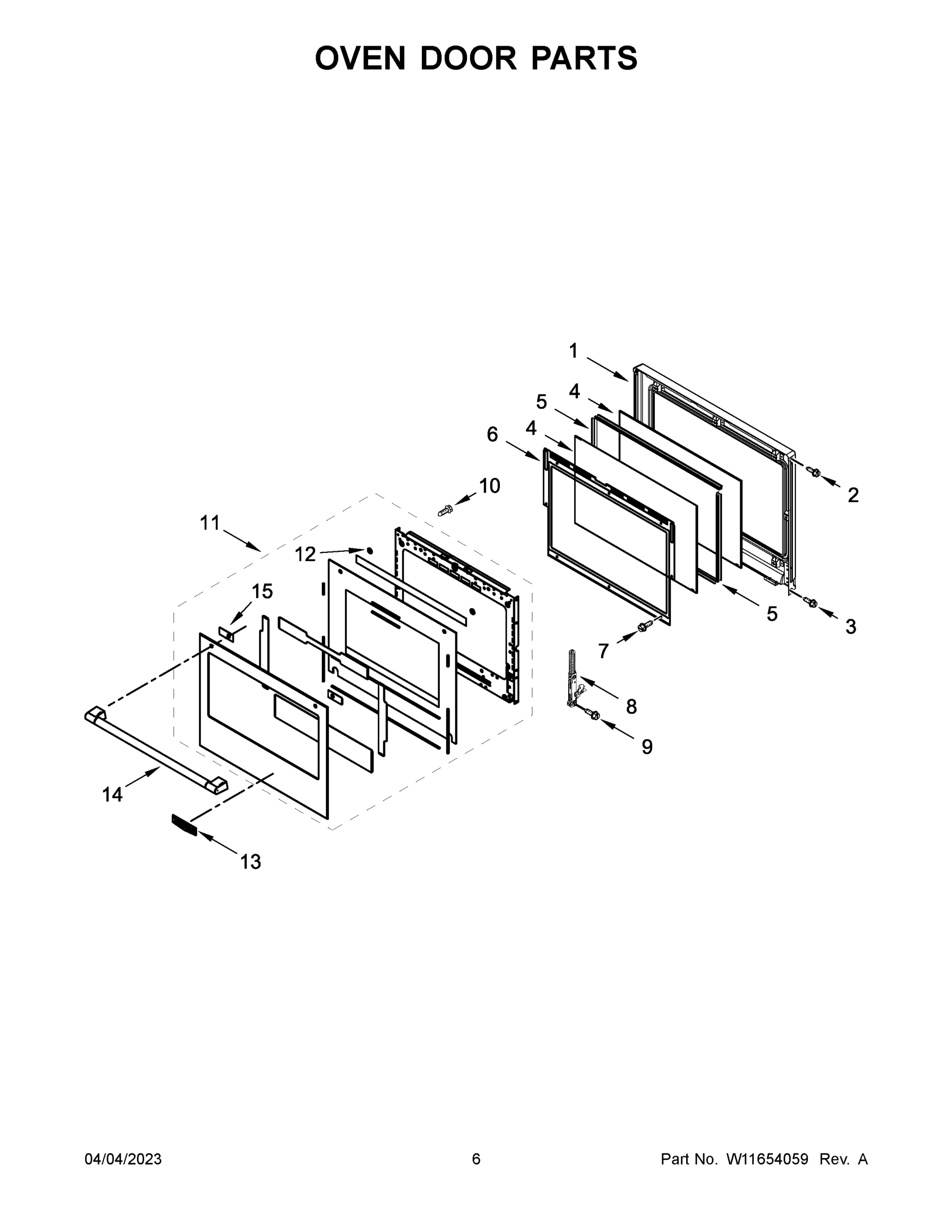 04 - OVEN DOOR PARTS