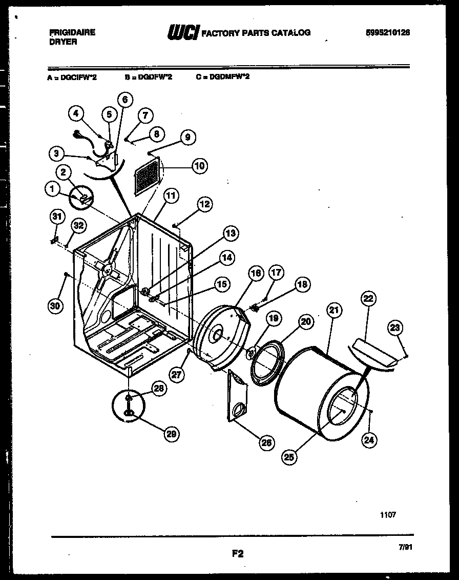 02 - CABINET AND COMPONENT PARTS