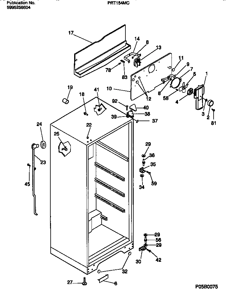 03 - CABINET W/FAN ASSEMBLY
